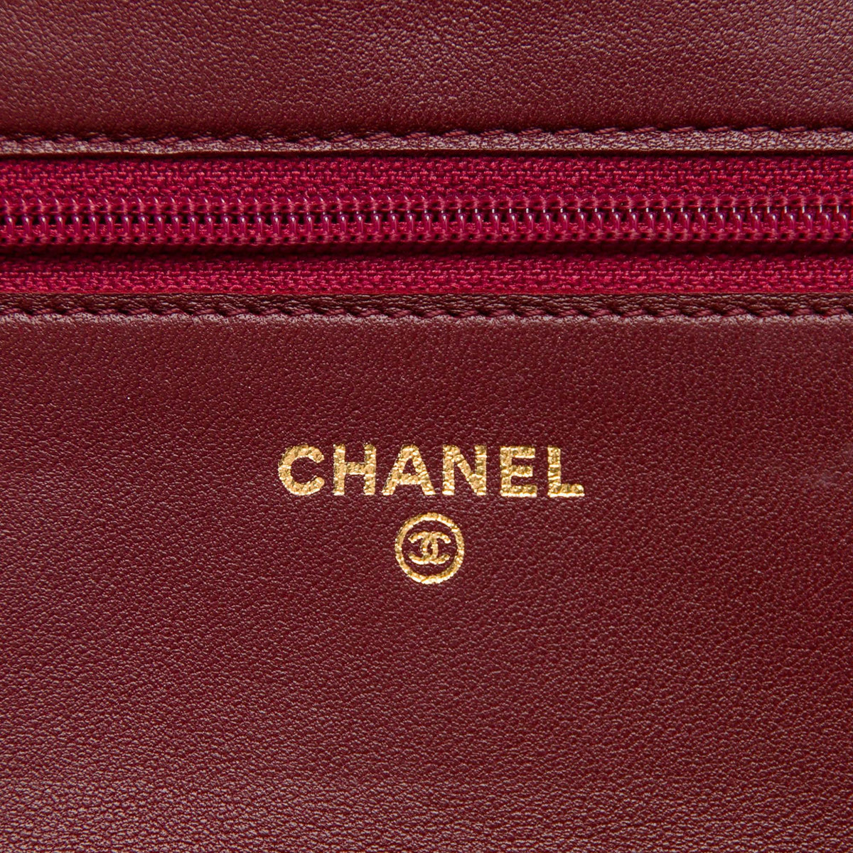 Chanel CC Embossed Calfskin Camellia Wallet On Chain
