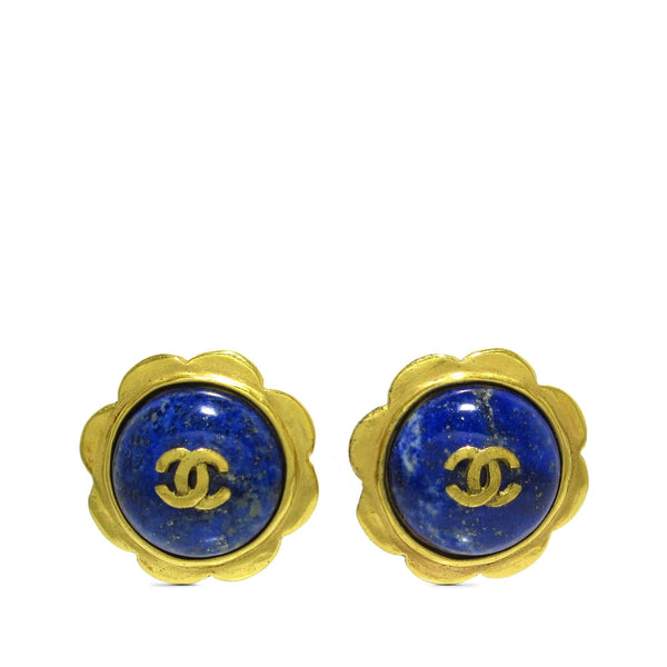 Chanel CC Flower Clip on Earrings (SHG-ZWq8Zh)