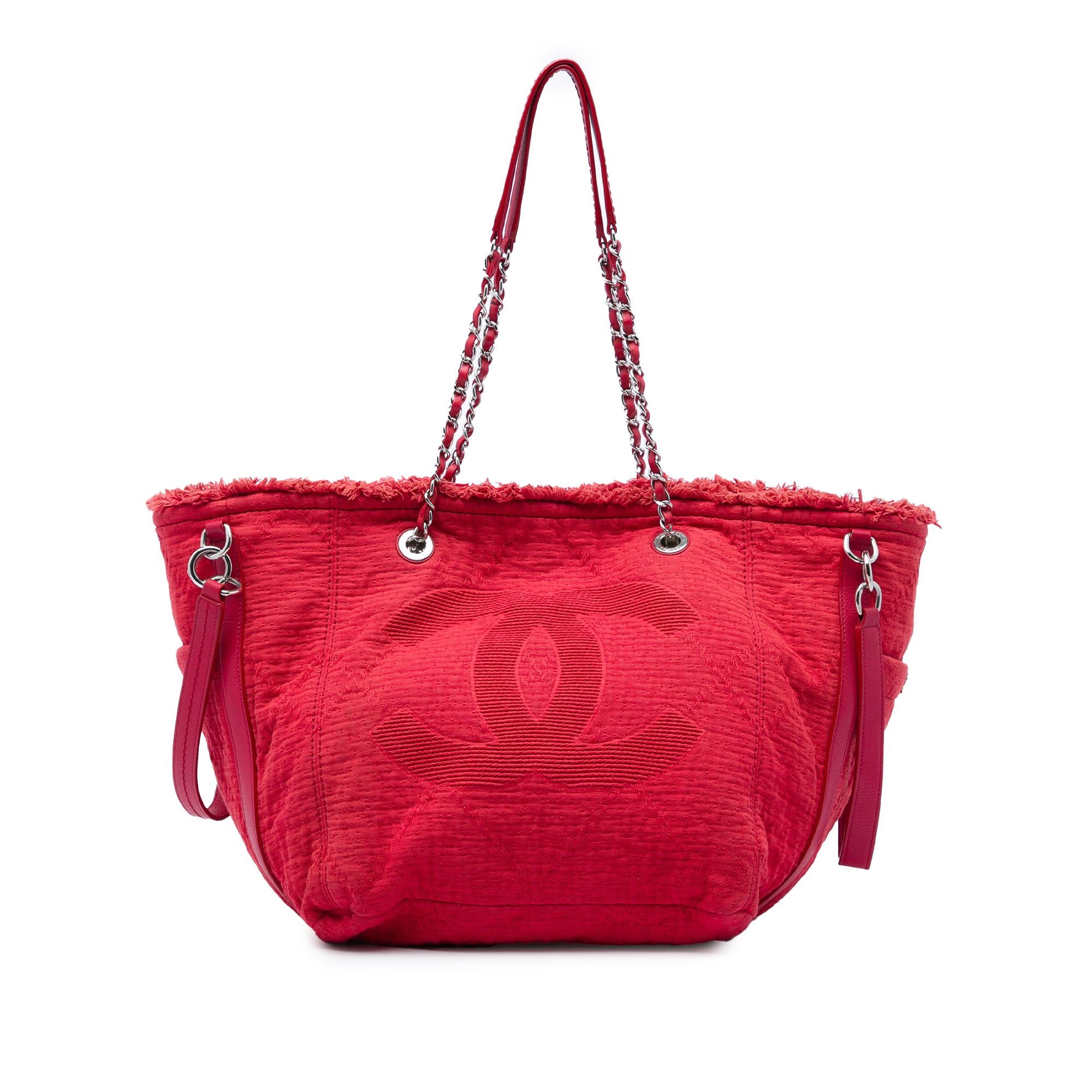 Chanel CC Fringe Canvas Tote