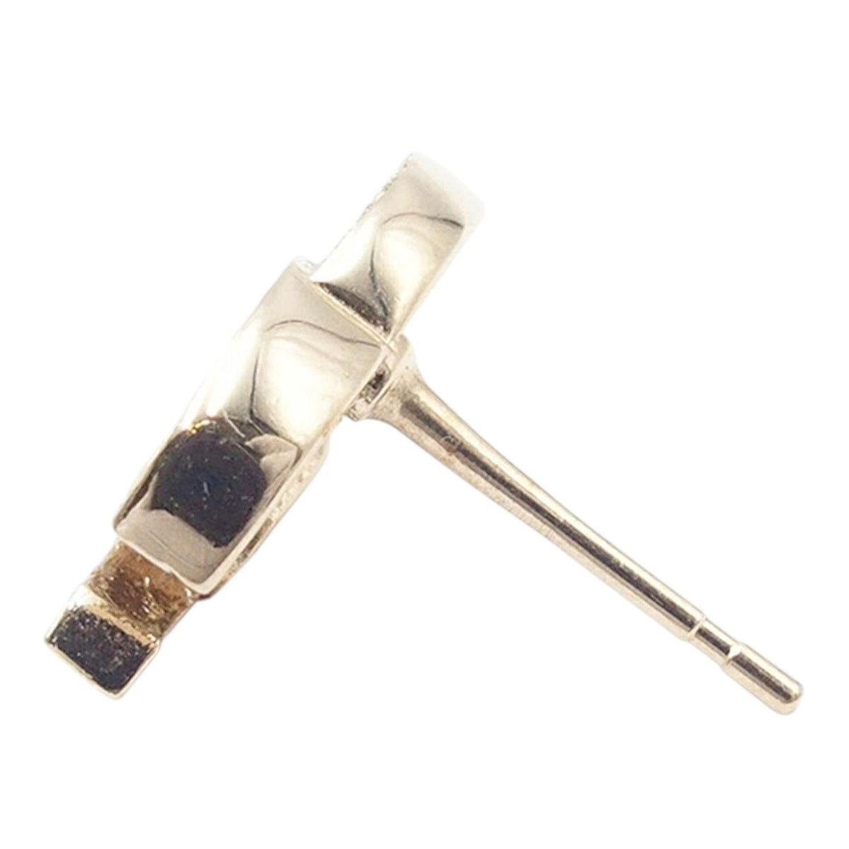 Chanel CC Gold Plated Rhinestone Assymetrical Ear Cuff Earrings