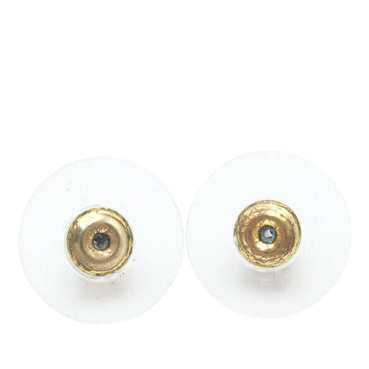 Chanel CC Gold Plated Rhinestone Assymetrical Ear Cuff Earrings