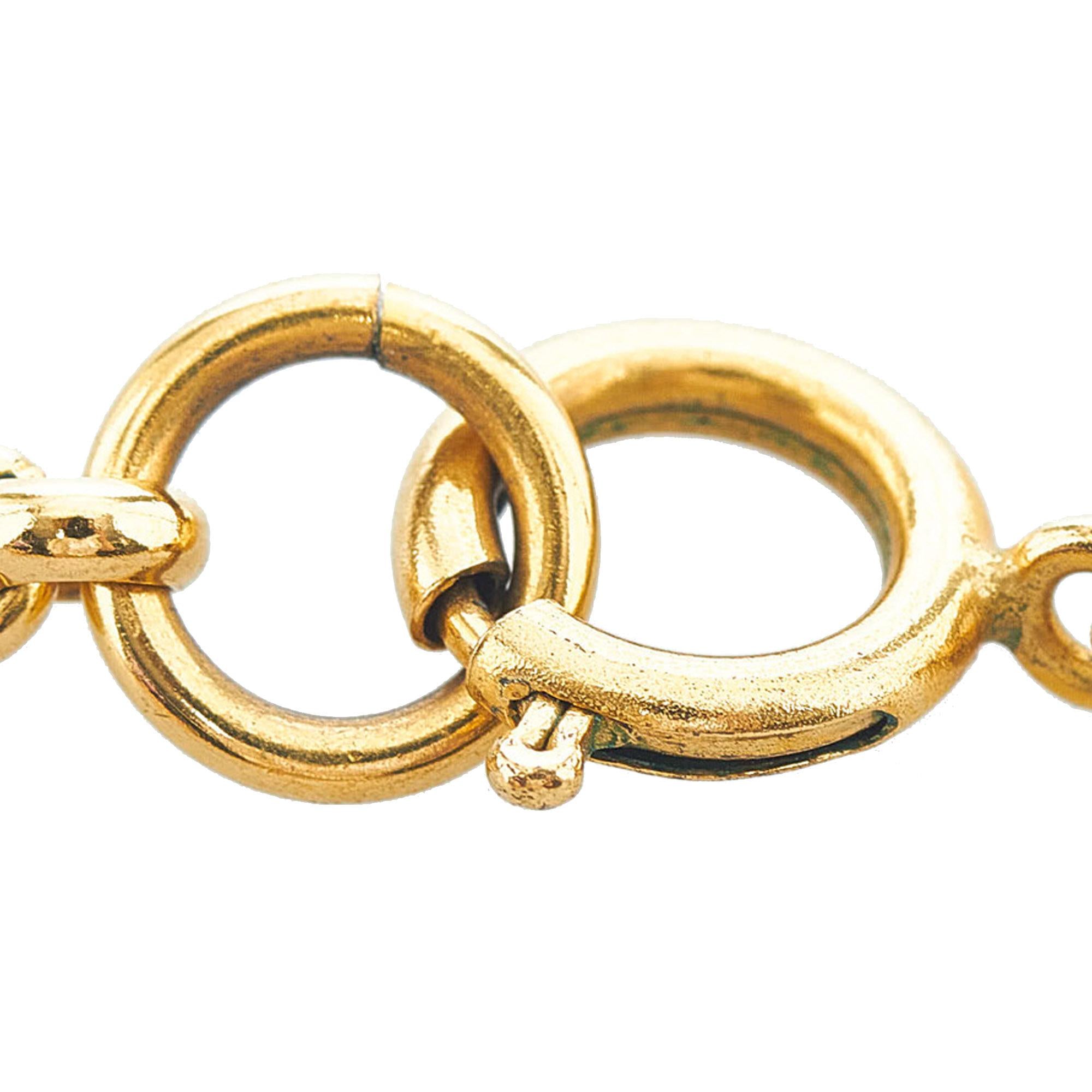 Chanel CC Heart Pendant Necklace (SHG-mLjVan)