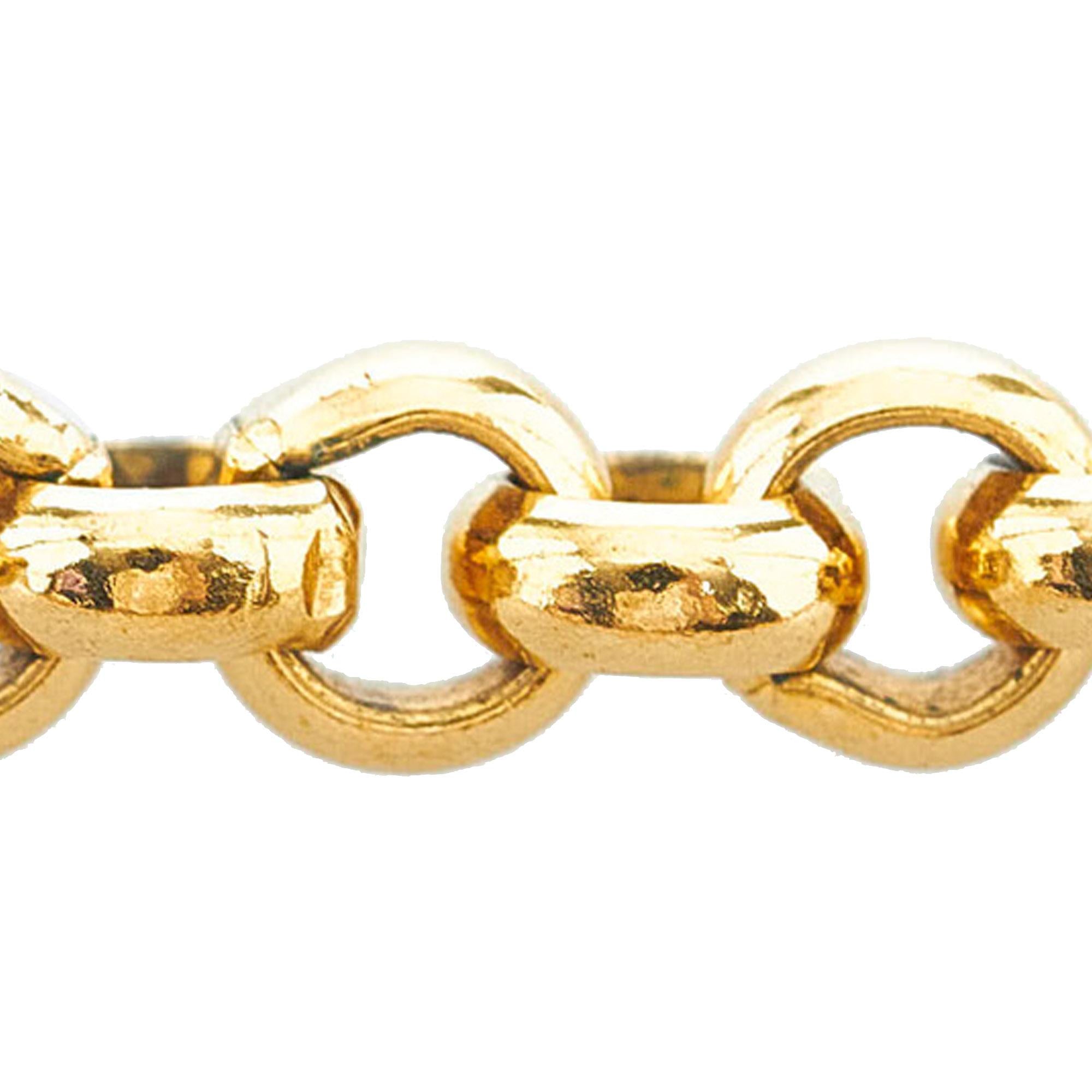 Chanel CC Heart Pendant Necklace (SHG-mLjVan)