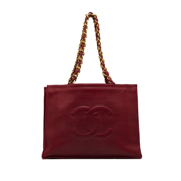 Chanel CC Lambskin Tote Bag (SHG-Q3lcmX)