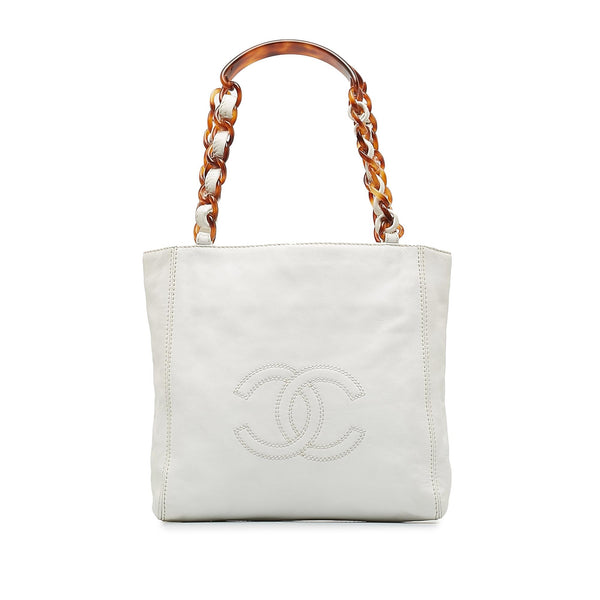 Chanel CC Lambskin Tote Bag (SHG-4wiPOU)