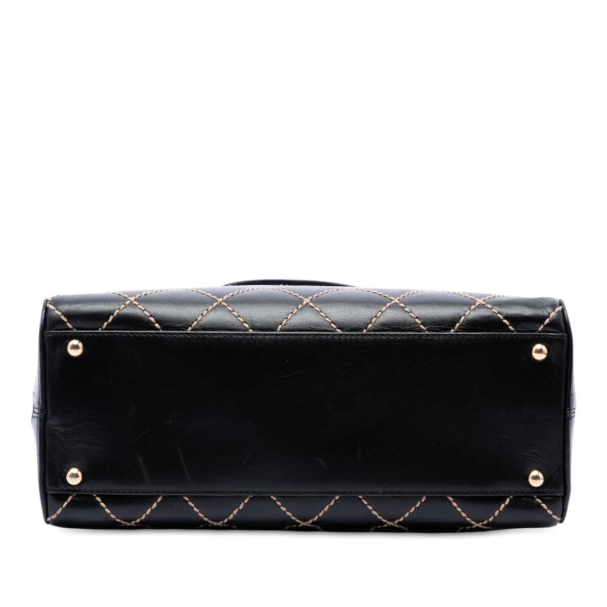 Chanel CC Lambskin Wild Stitch Handbag