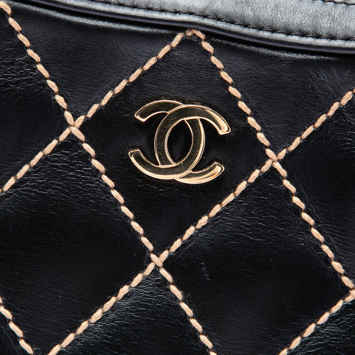 Chanel CC Lambskin Wild Stitch Handbag