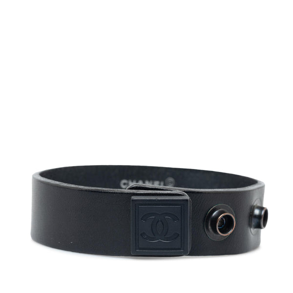 Chanel CC Leather Bracelet (SHG-2iL8dU)