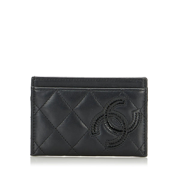 Chanel CC Matelasse Card Holder (SHG-cydmno)