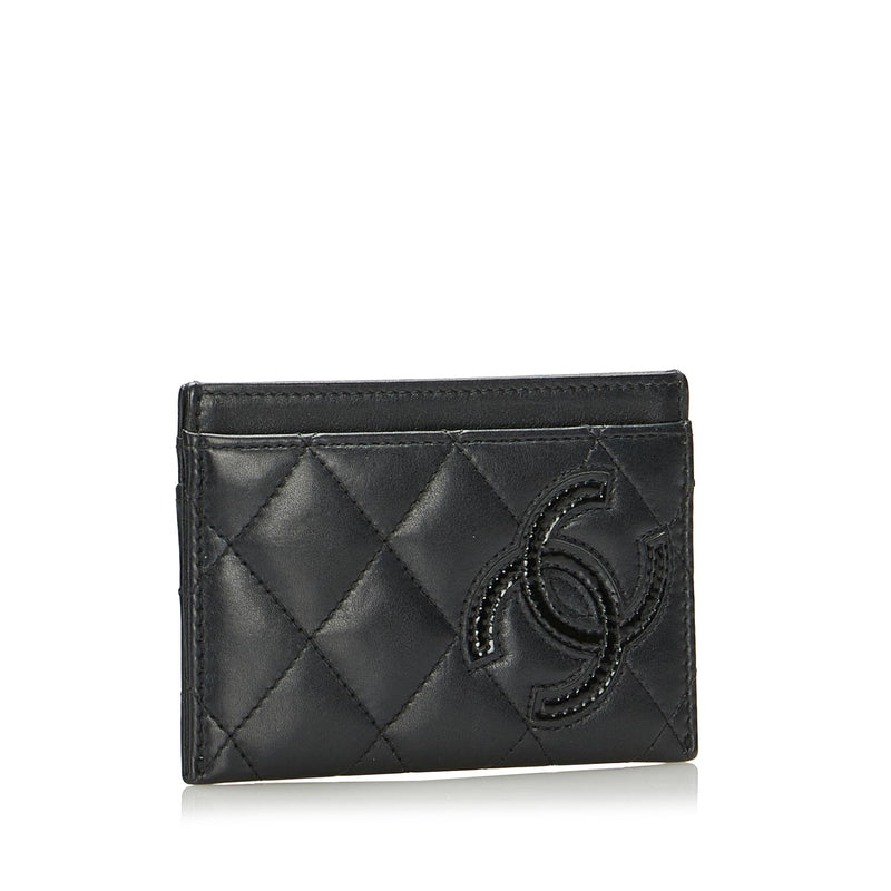 Chanel CC Matelasse Card Holder (SHG-cydmno)