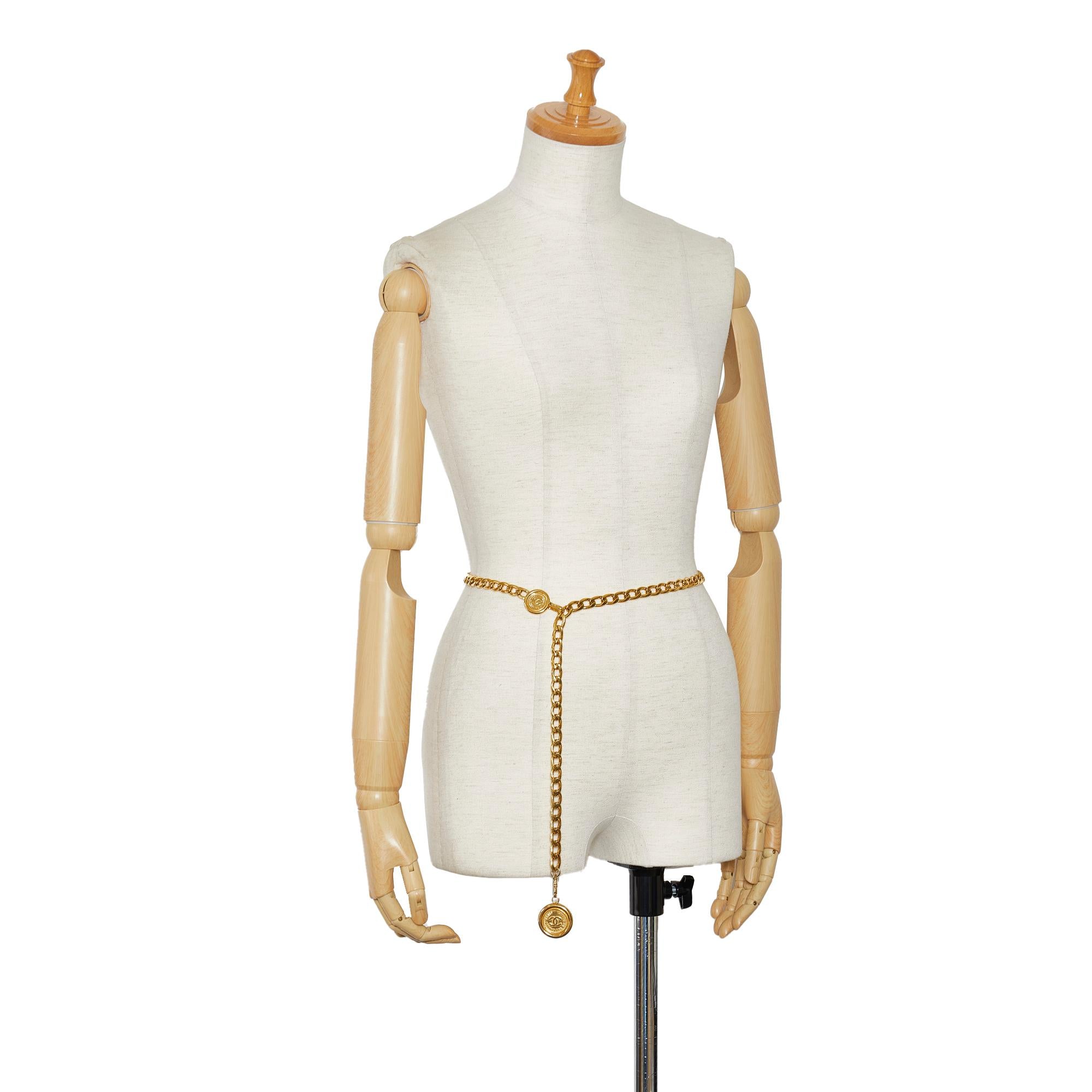 Chanel CC Medallion Chain-Link Belt - 38 / 96.00 (SHG-KLejGi)