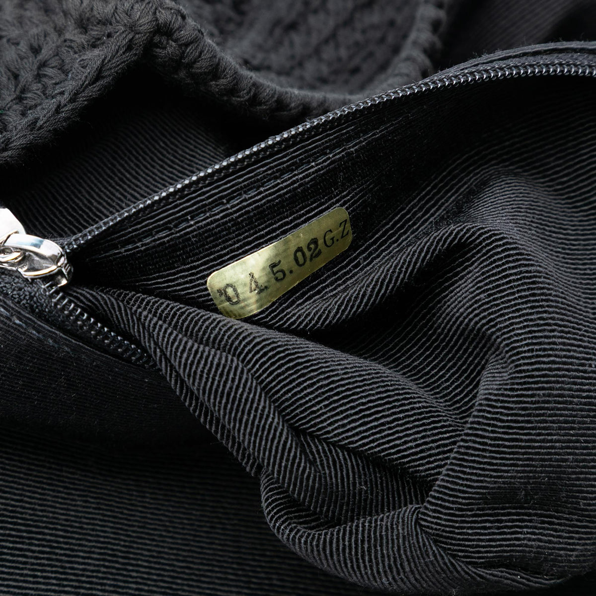 Chanel CC  Medium Woven Crochet Knit Single Flap
