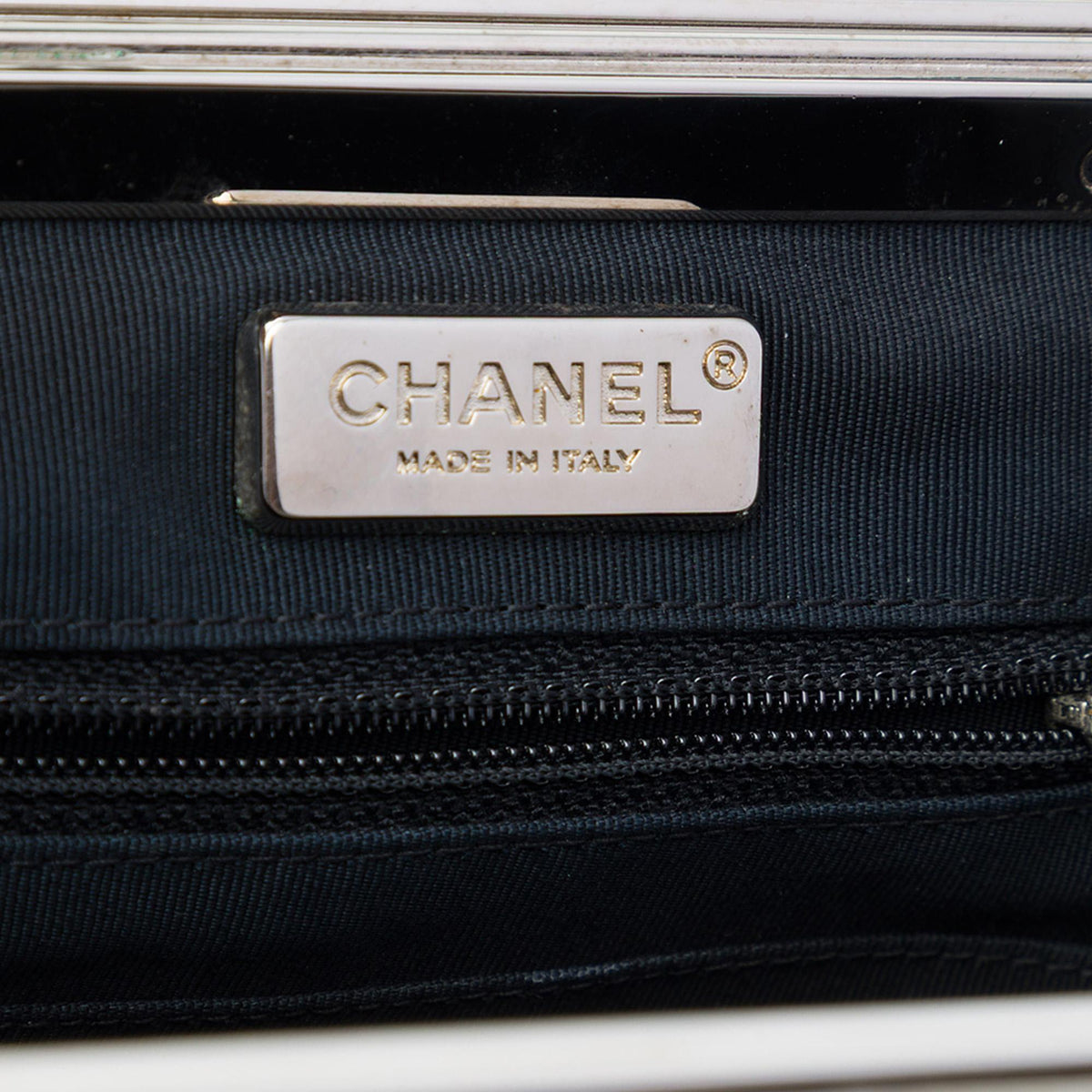 Chanel CC Metallic Calfskin Vanity Case