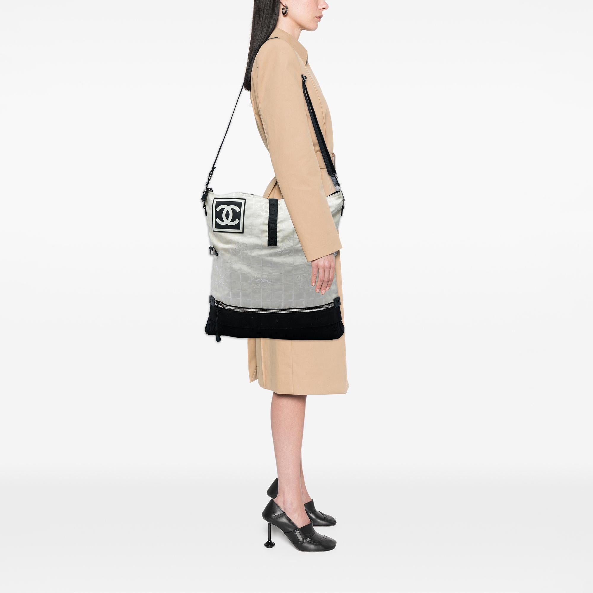 Chanel CC New Travel Line Sports Bicolor Nylon Crossbody