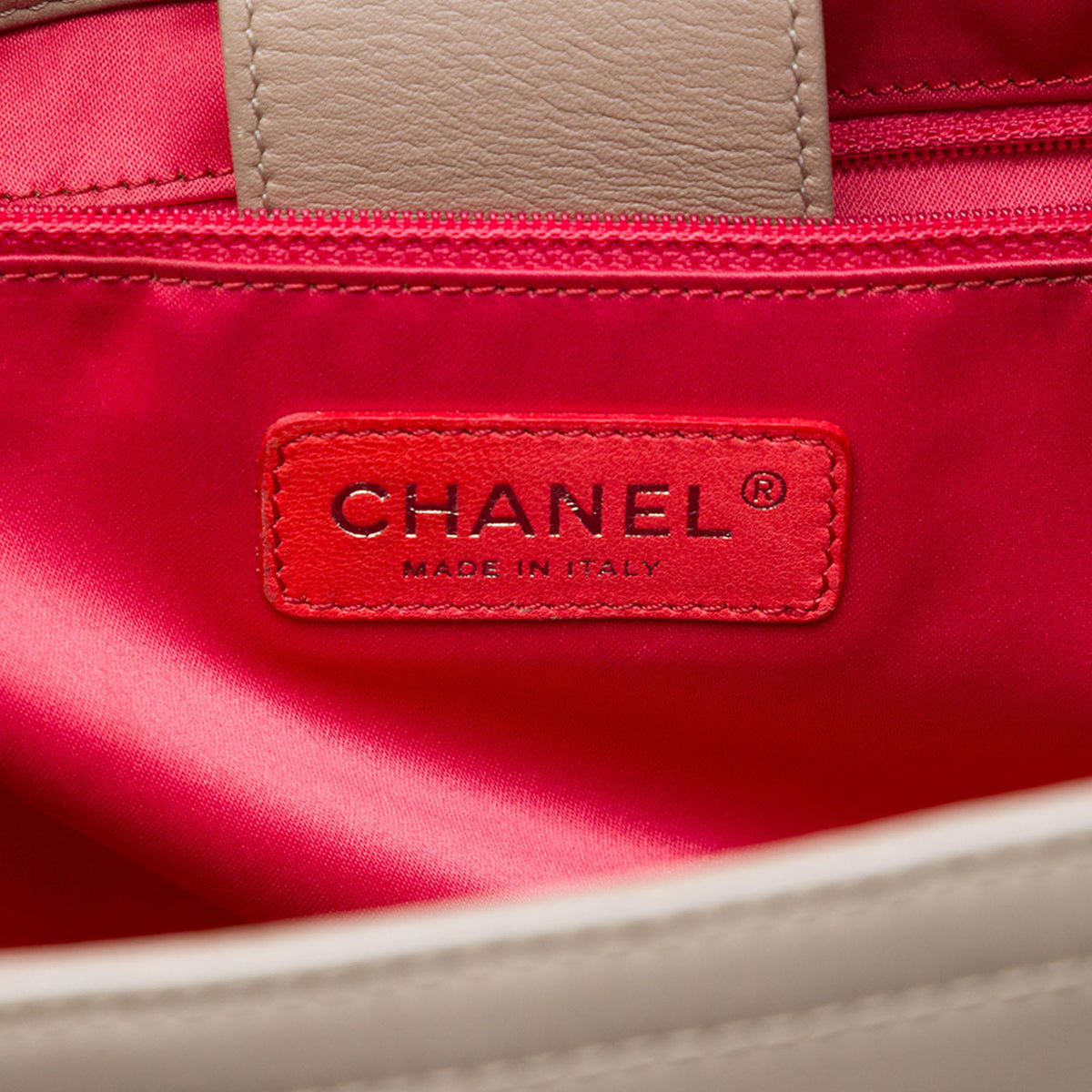 Chanel CC Patent Lipstick Ligne Tote