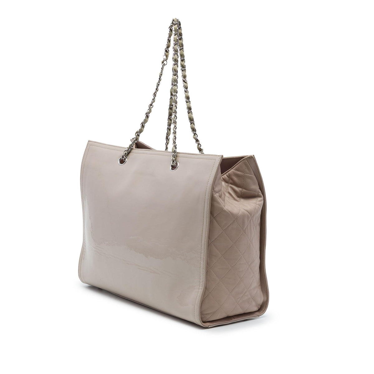 Chanel CC Patent Lipstick Ligne Tote