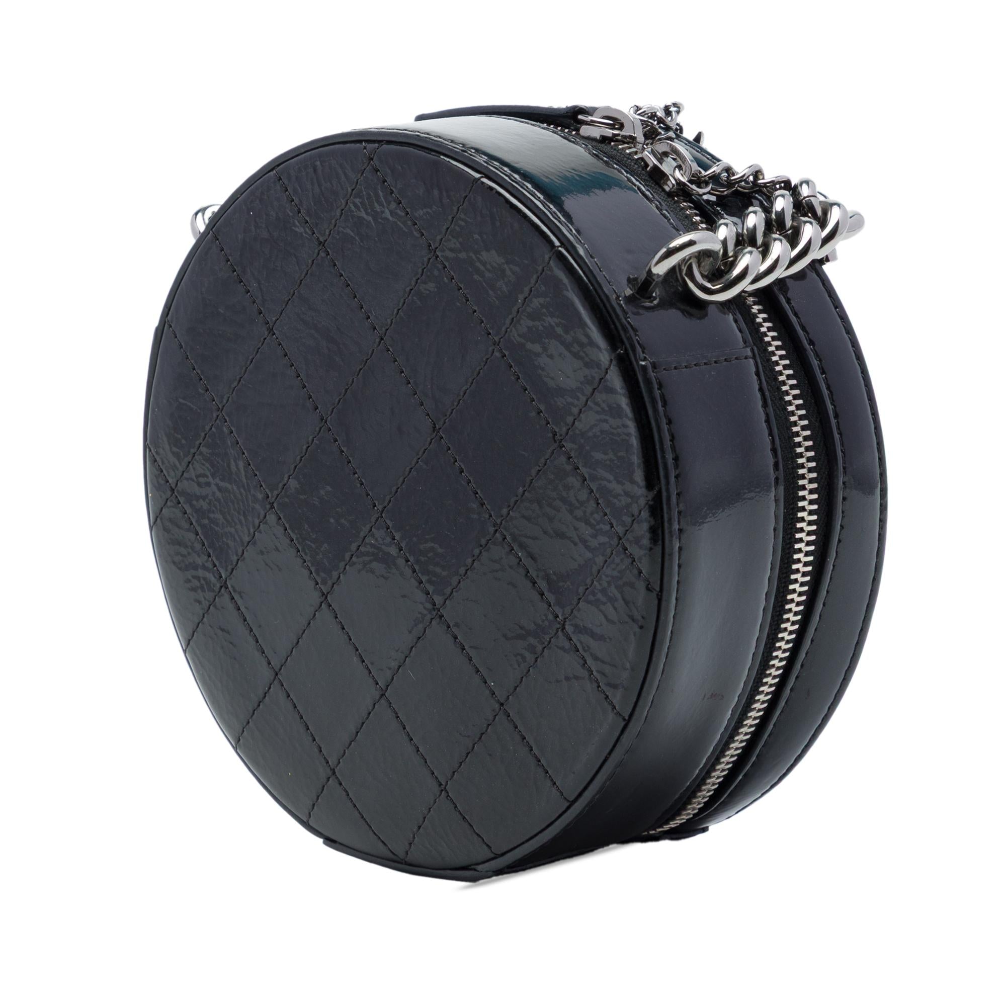Chanel CC Patent Round as Earth Bag