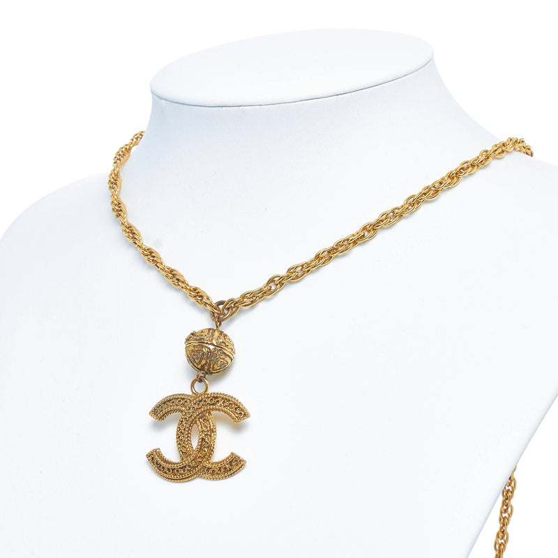 Buy Chanel Crystal Cc Necklace Gold Pearly Fashion Jewelry