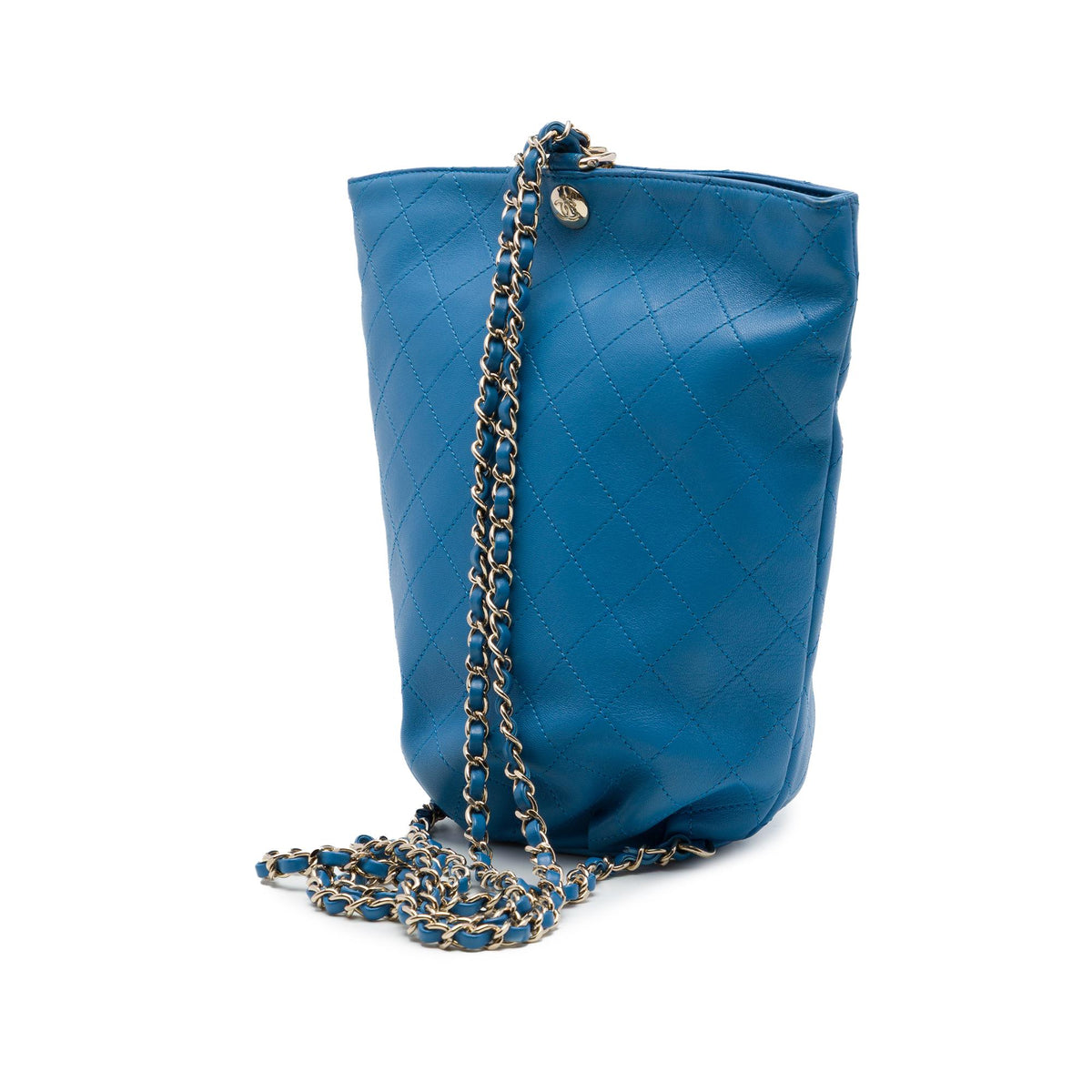 Chanel CC Quilted Calfskin Bucket Backpack