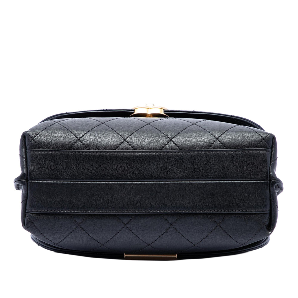 Chanel CC Quilted Calfskin Double Sided Metal Frame Flap