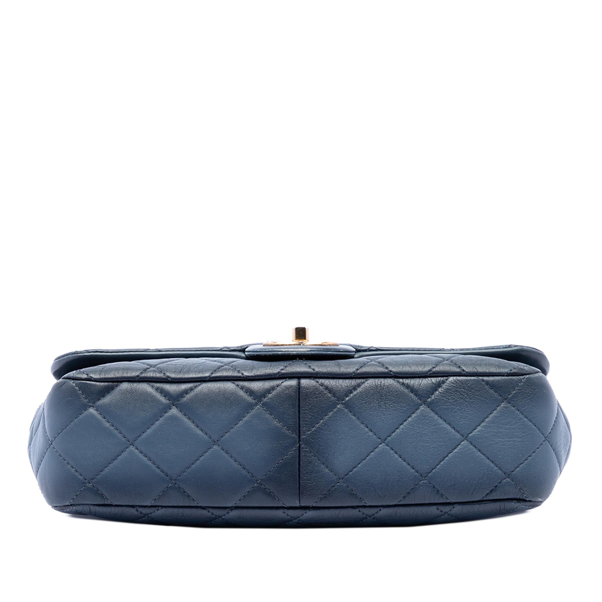 Chanel CC Quilted Calfskin Ombre Flap