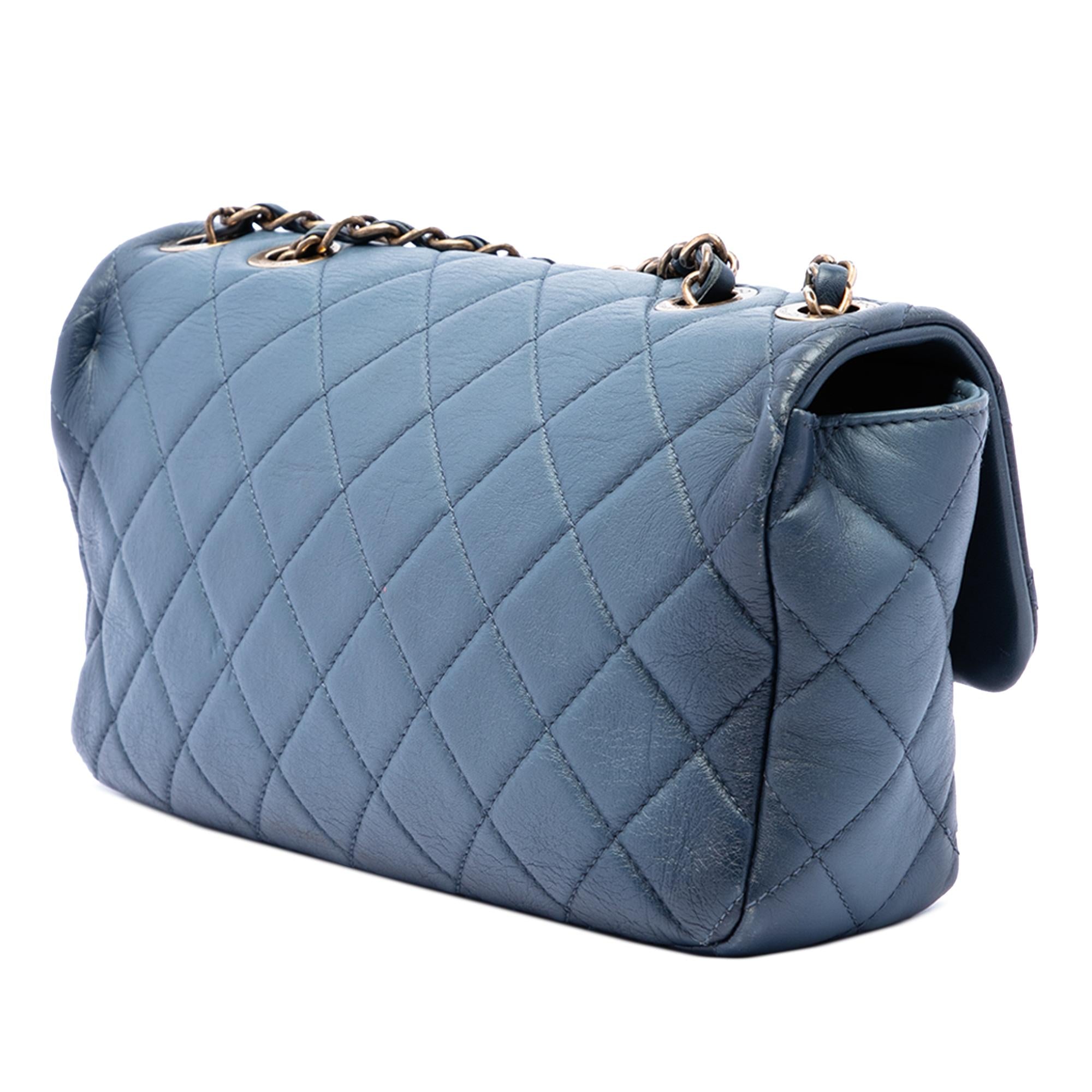 Chanel CC Quilted Calfskin Ombre Flap