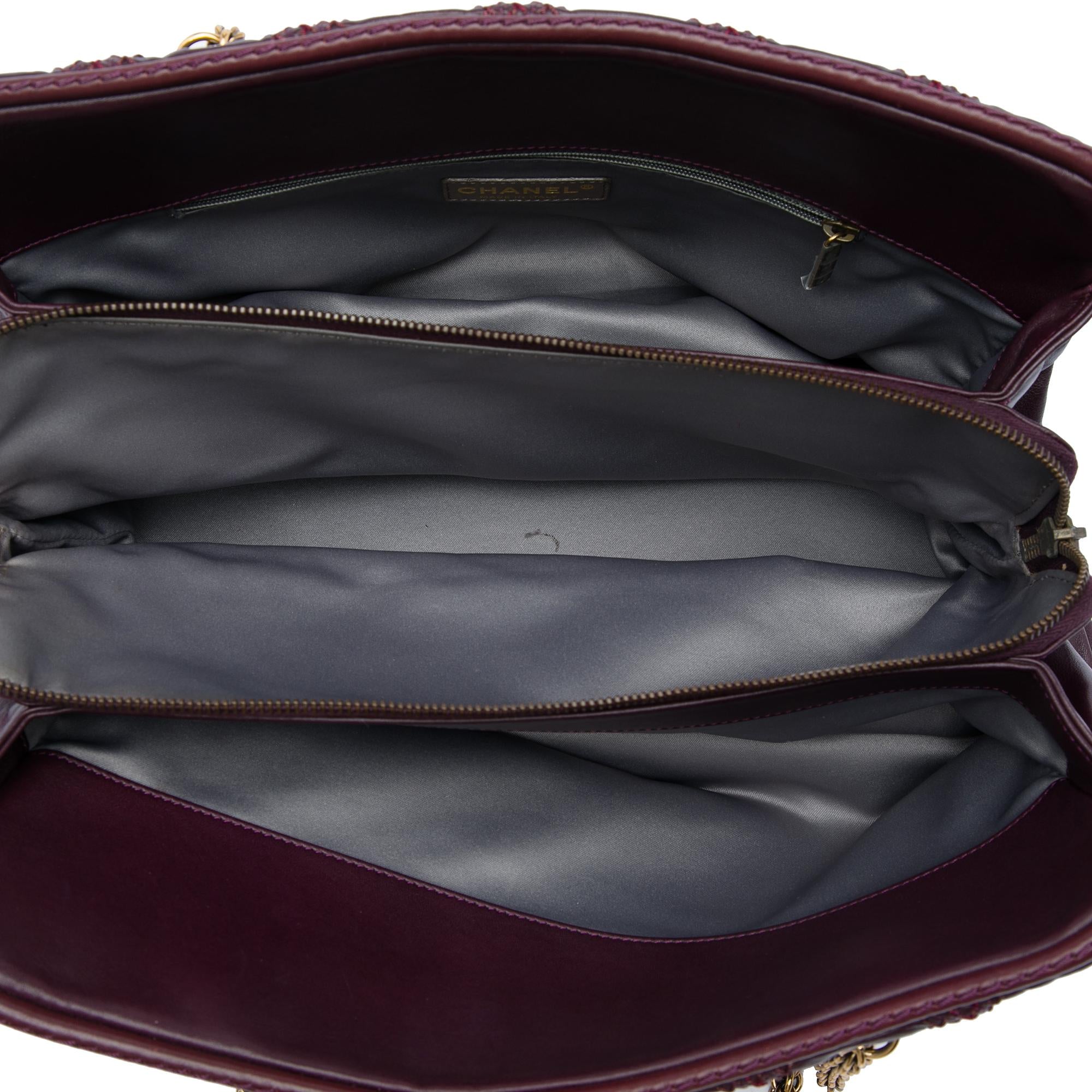 Chanel CC Quilted Calfskin Triptych Shoulder Bag