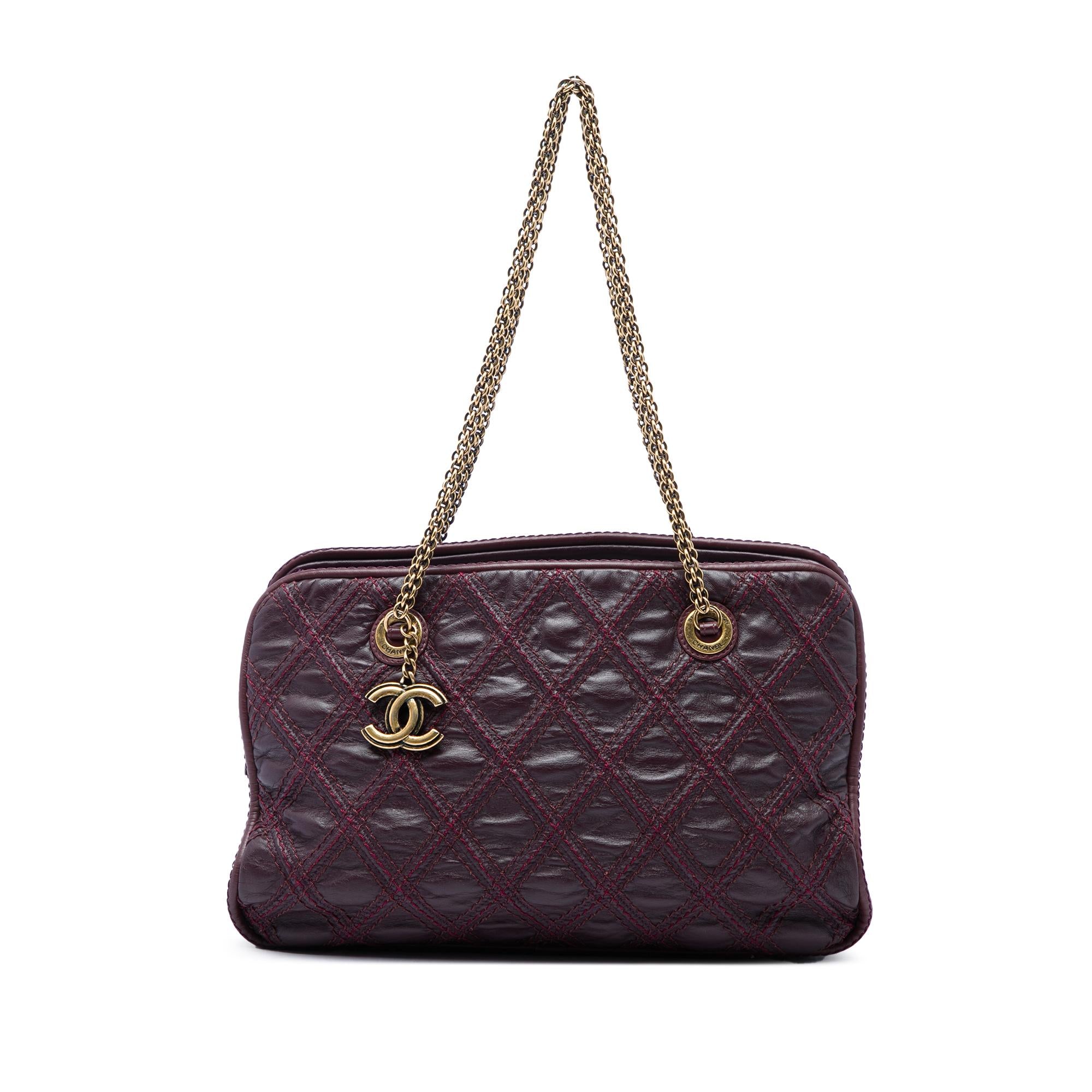 Chanel CC Quilted Calfskin Triptych Shoulder Bag