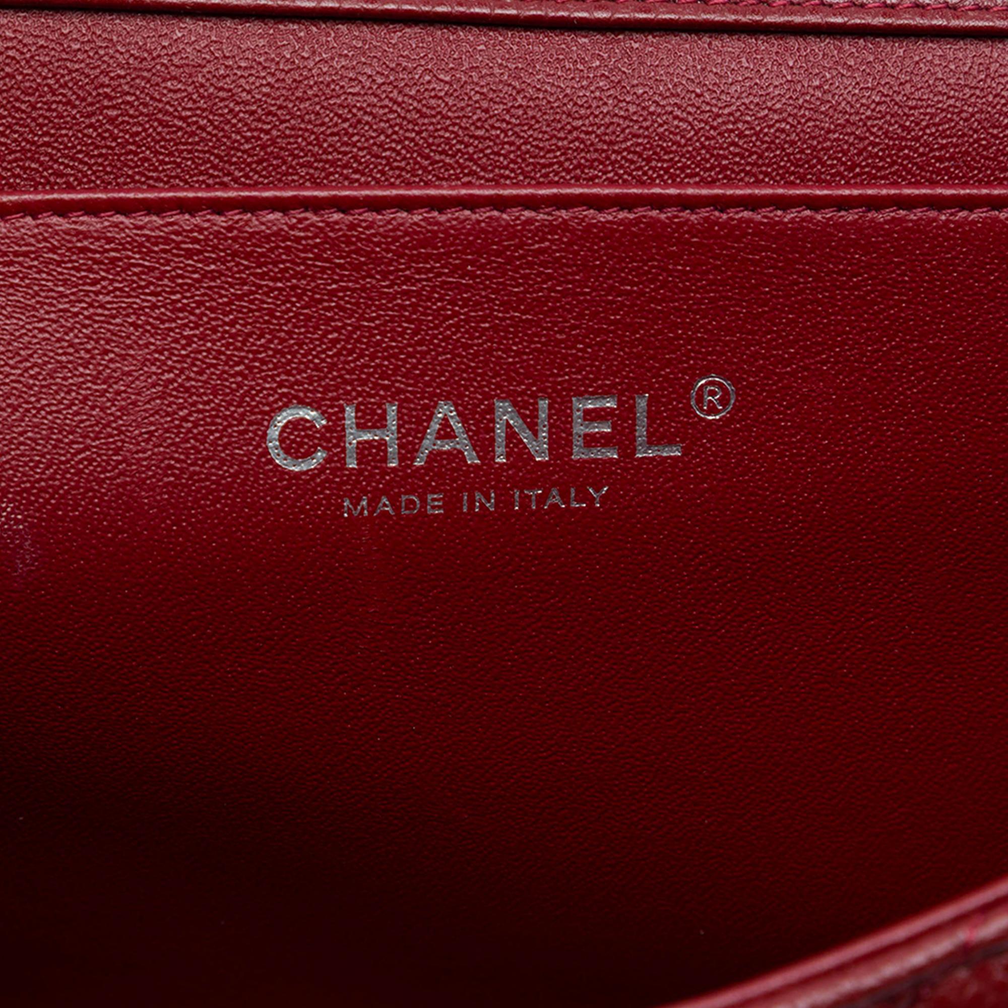 Chanel CC Quilted Caviar Flap Clutch with Chain