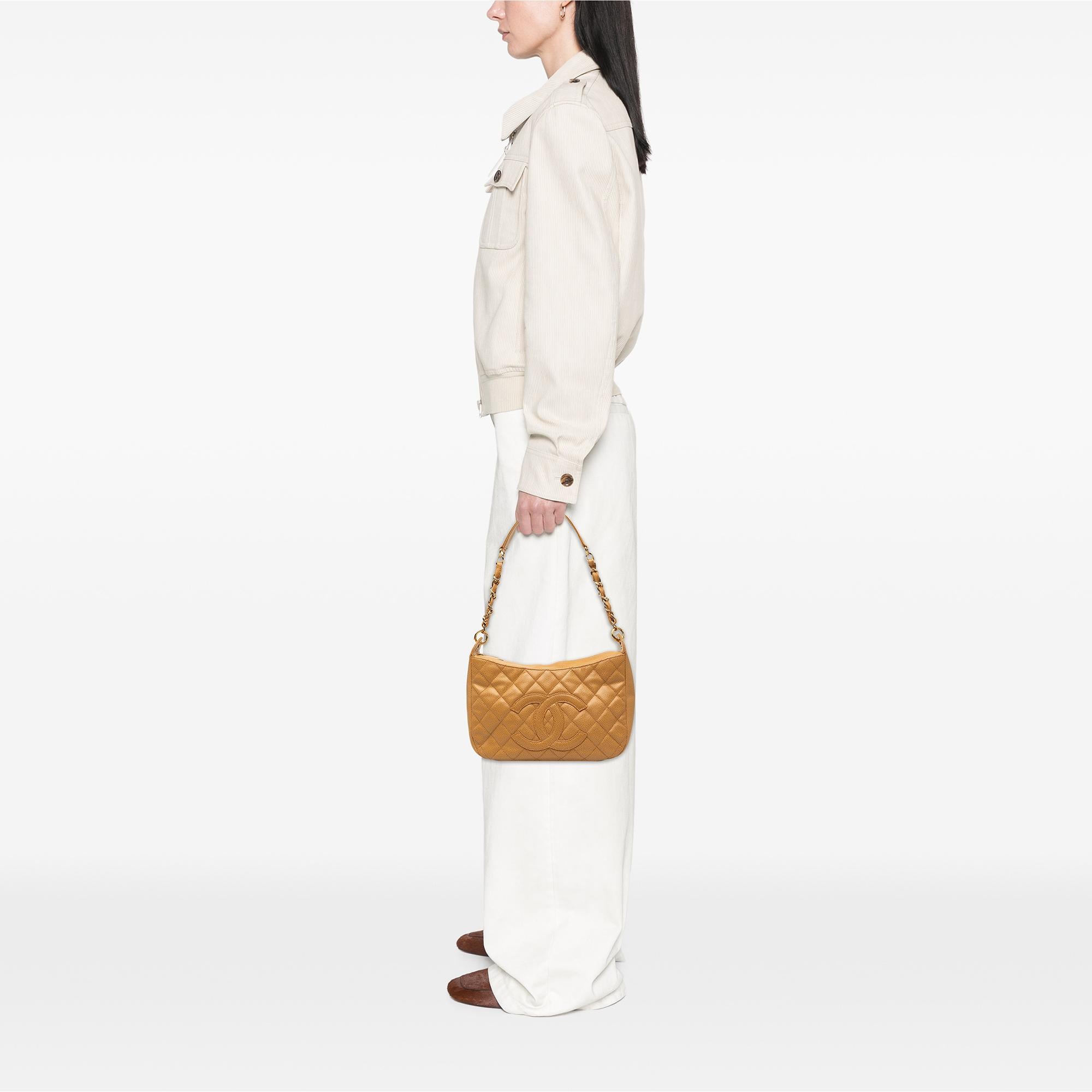 Chanel CC Quilted Caviar Timeless Shoulder Bag