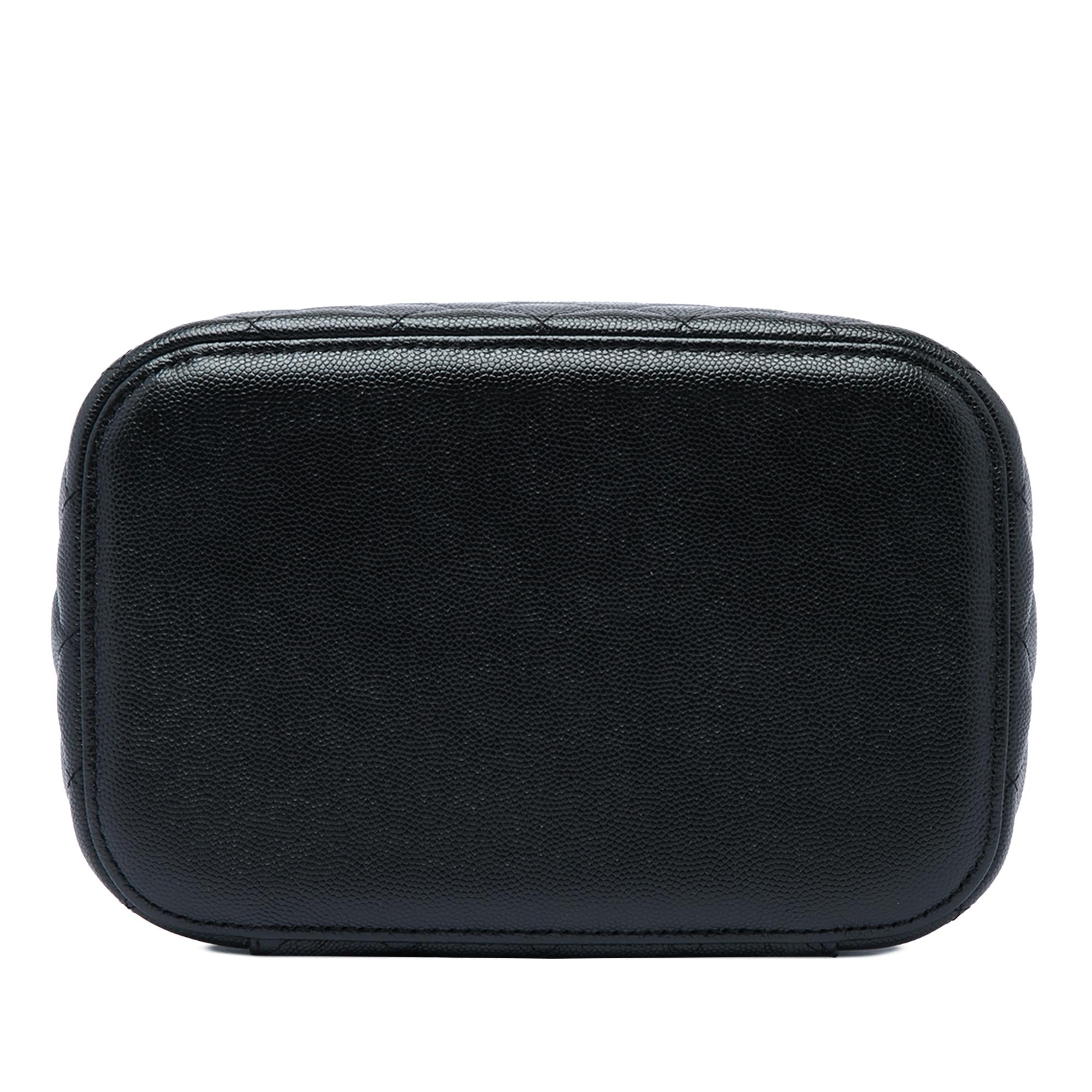 Chanel CC Quilted Caviar Vanity Case
