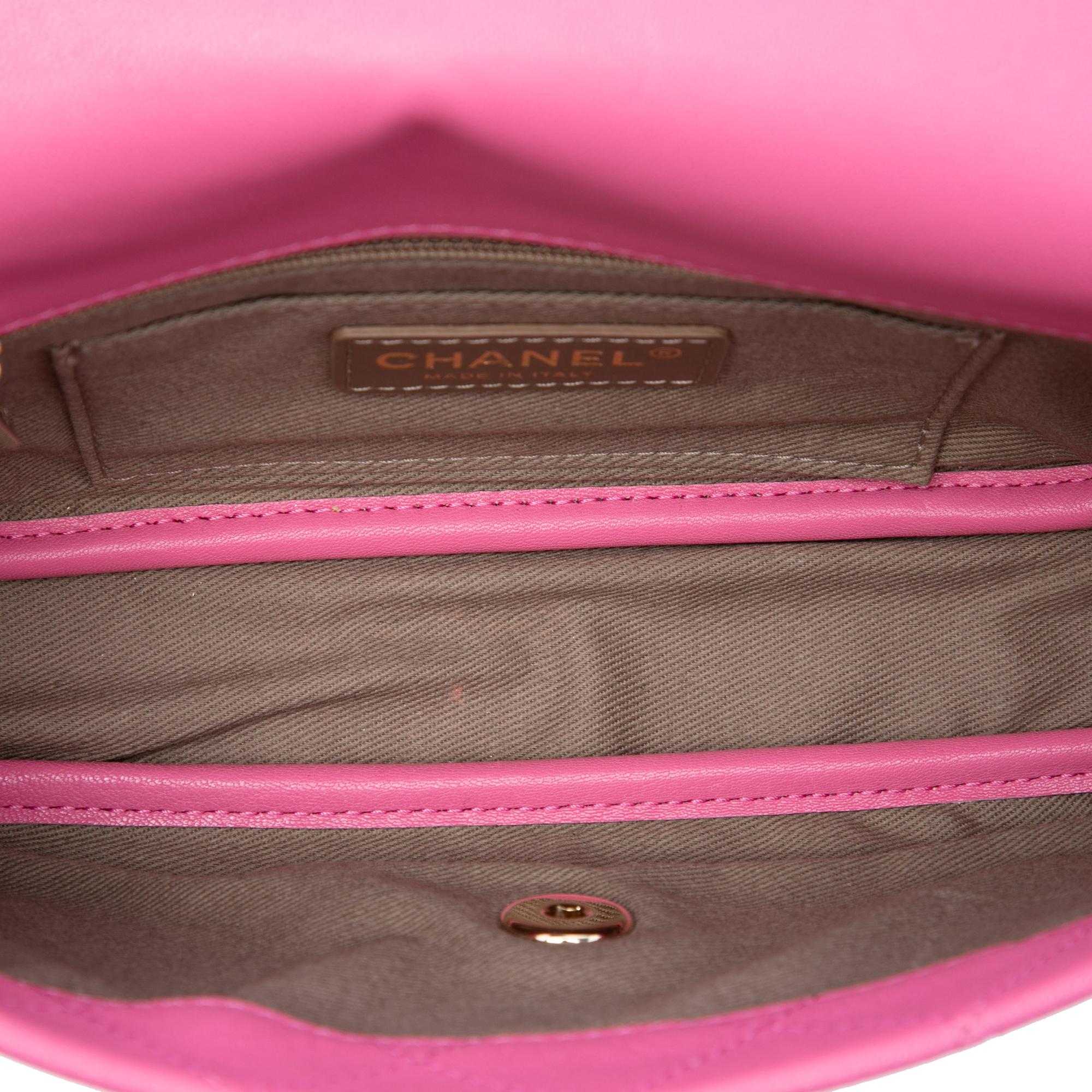 Chanel CC Quilted Goatskin Casual Trip Flap