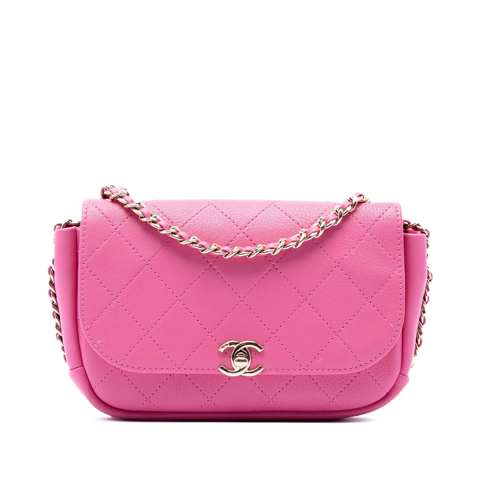 Chanel CC Quilted Goatskin Casual Trip Flap
