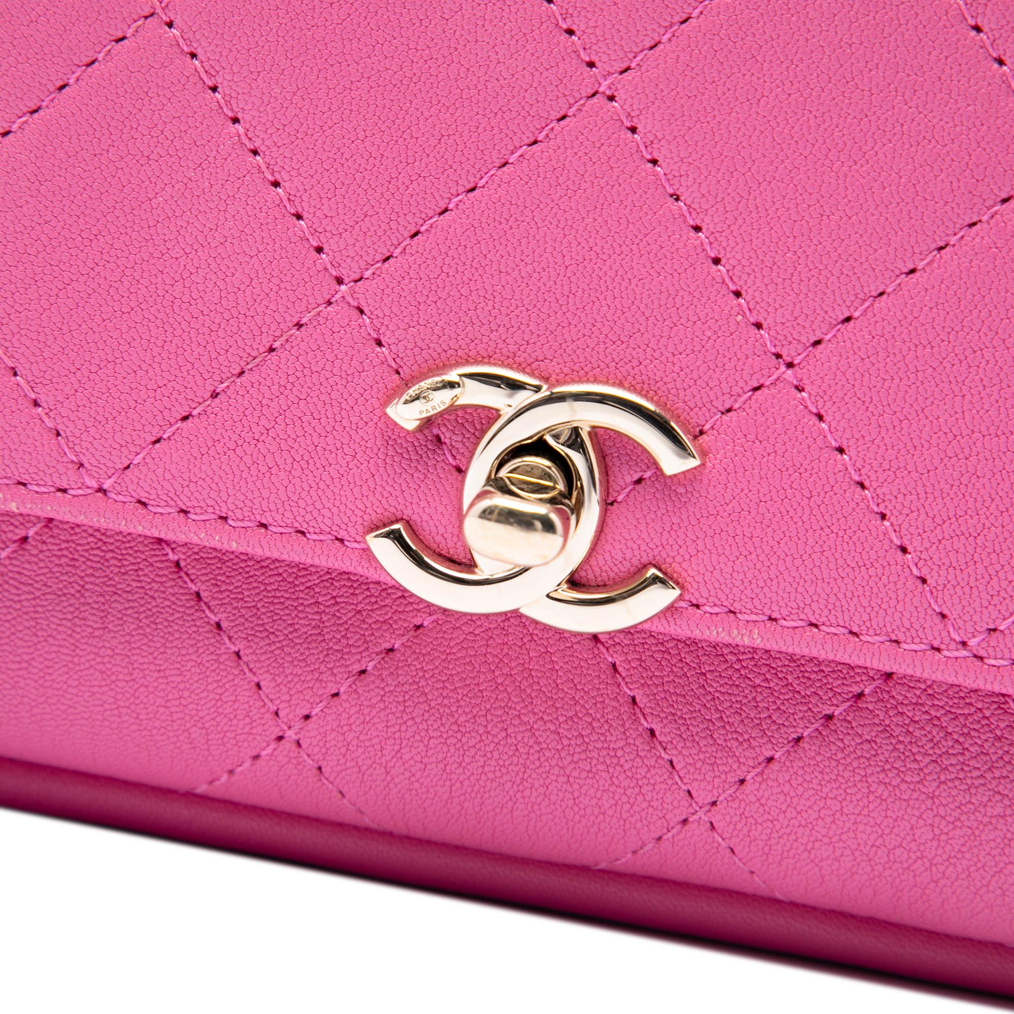 Chanel CC Quilted Goatskin Casual Trip Flap