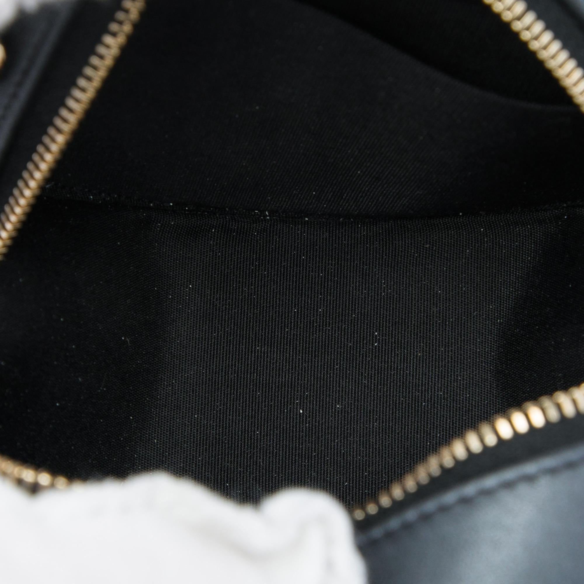Chanel CC Quilted Iridescent Lambskin Pearl Round Clutch with Chain
