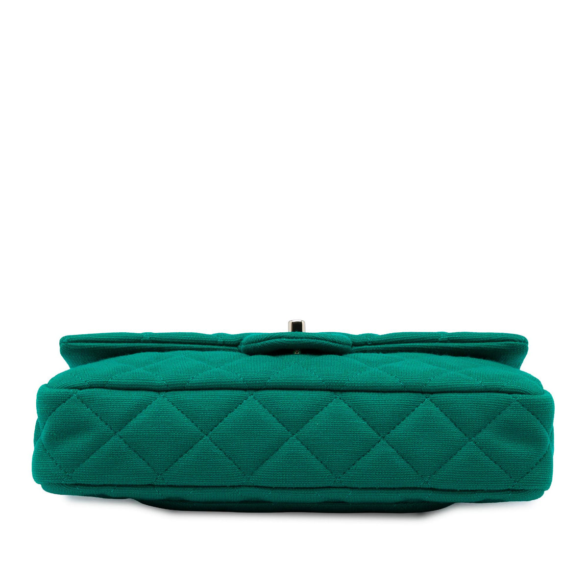 Chanel CC Quilted Jersey Roll Clutch