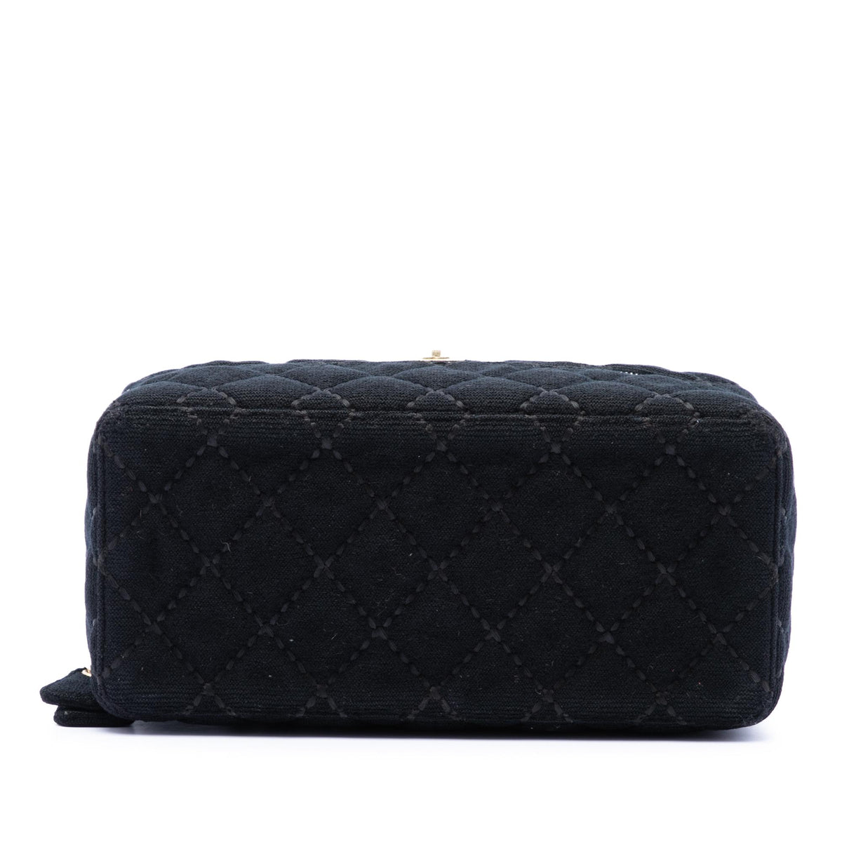 Chanel CC Quilted Jersey Wild Stitch Vanity Bag