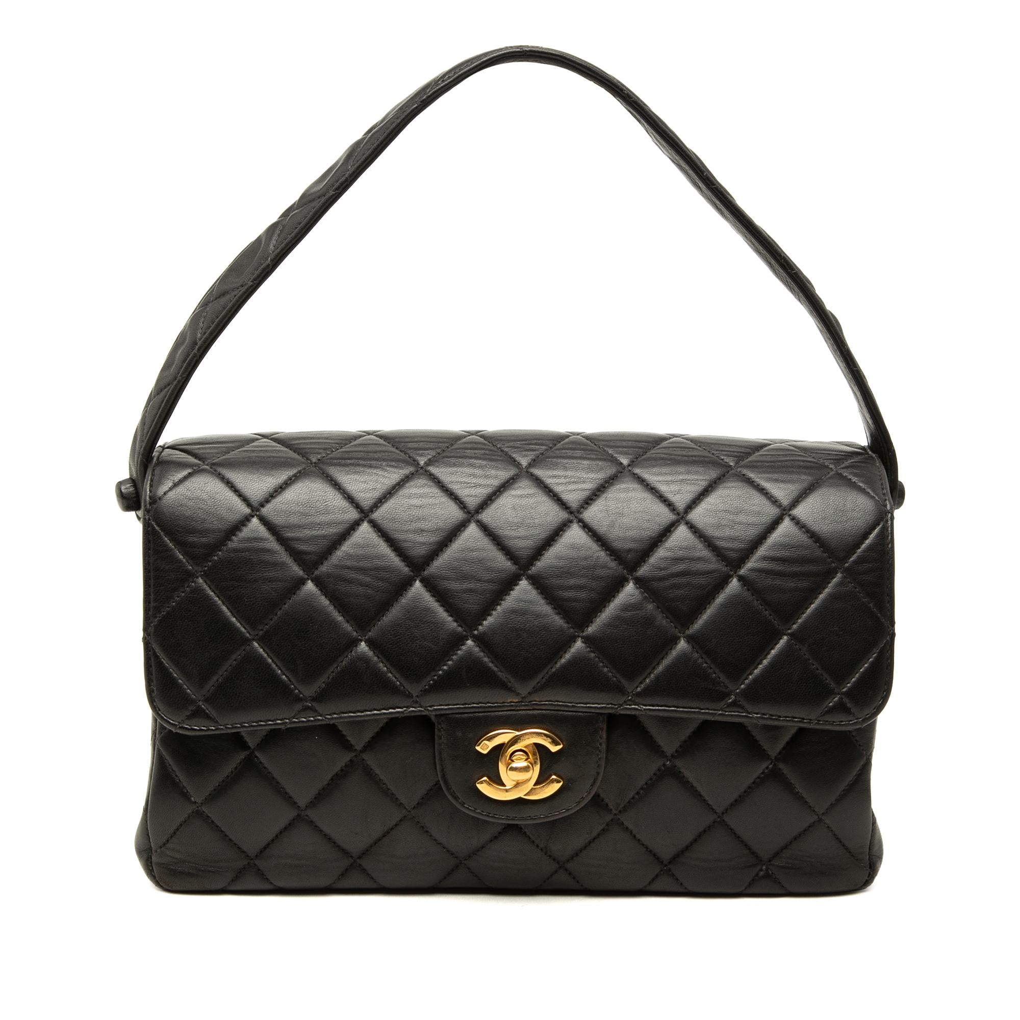 Chanel CC Quilted Lambskin Double Sided Flap