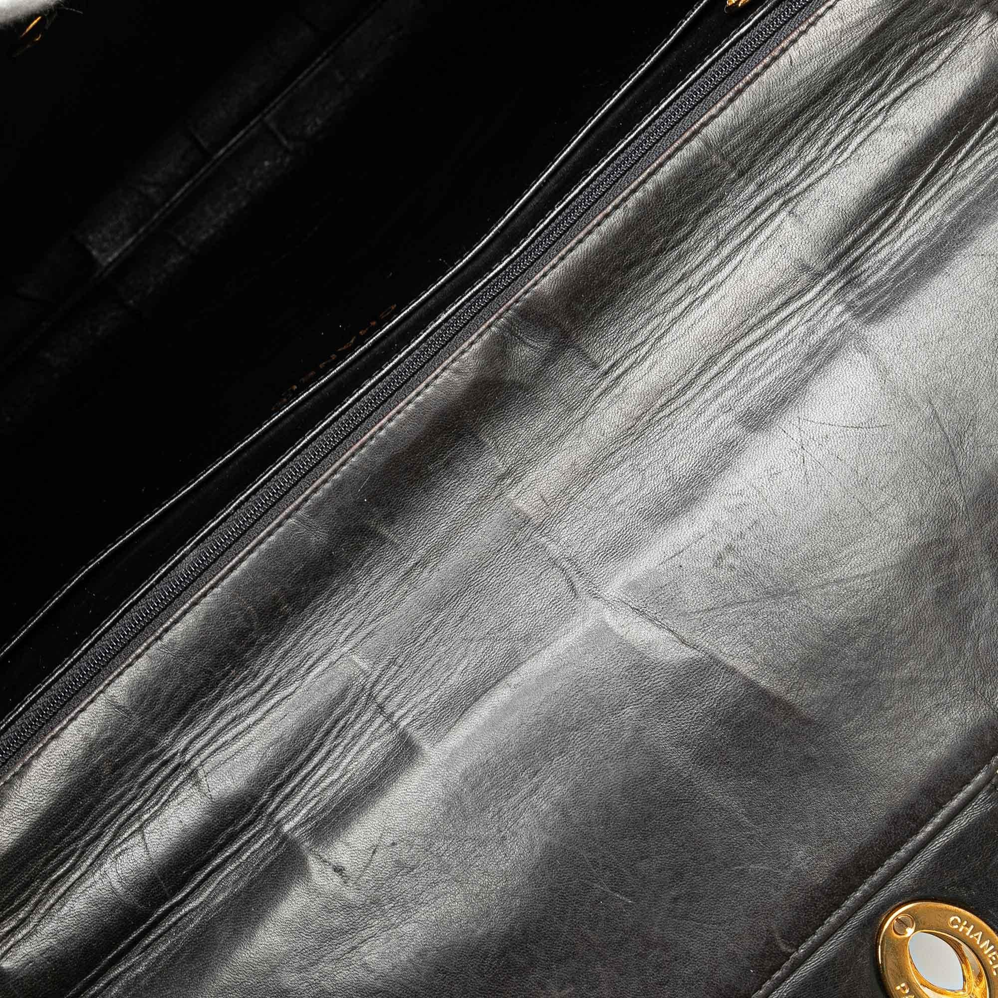 Chanel CC Quilted Lambskin Flap Briefcase (SHG-C50FAl)