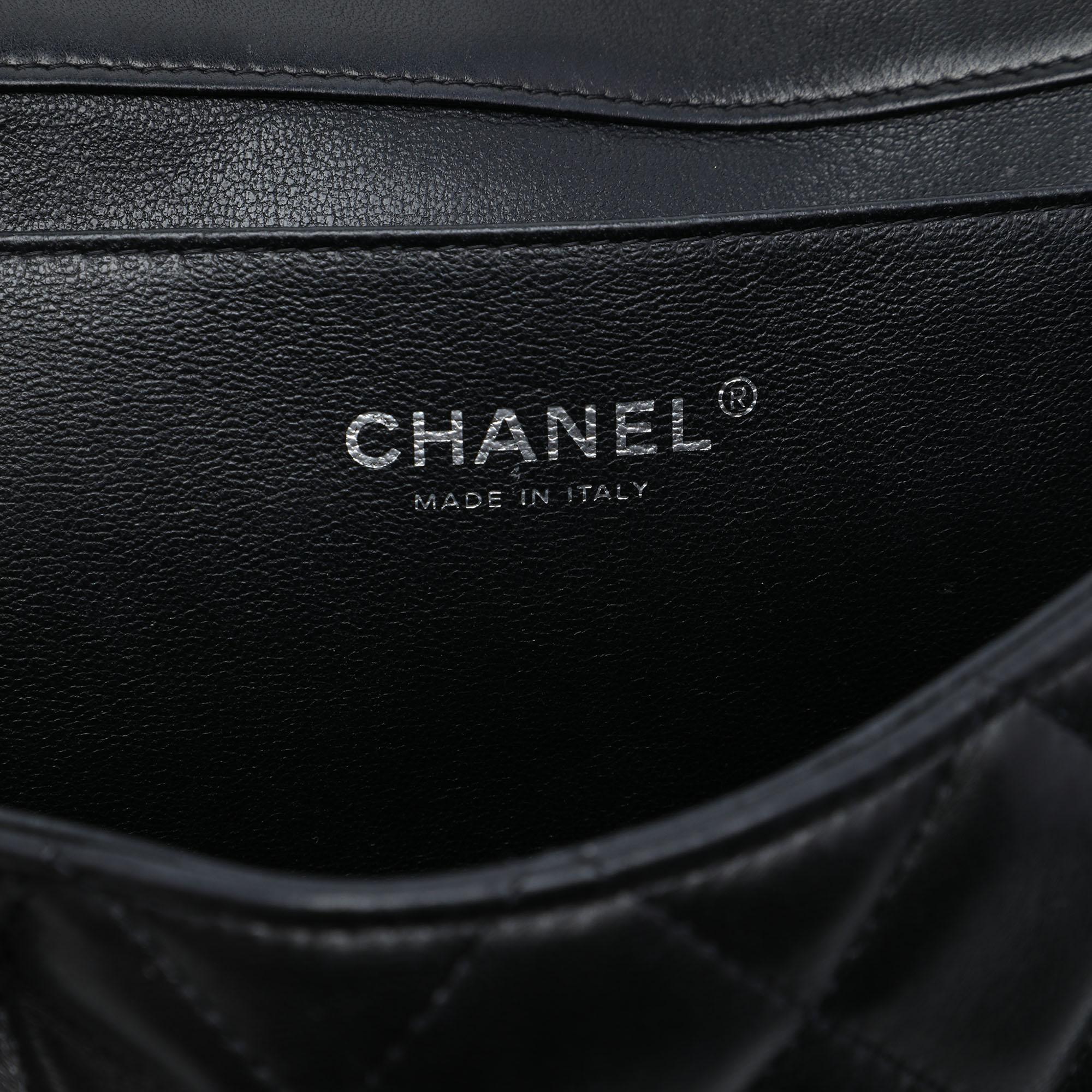 Chanel CC Quilted Lambskin Flap Clutch with Chain