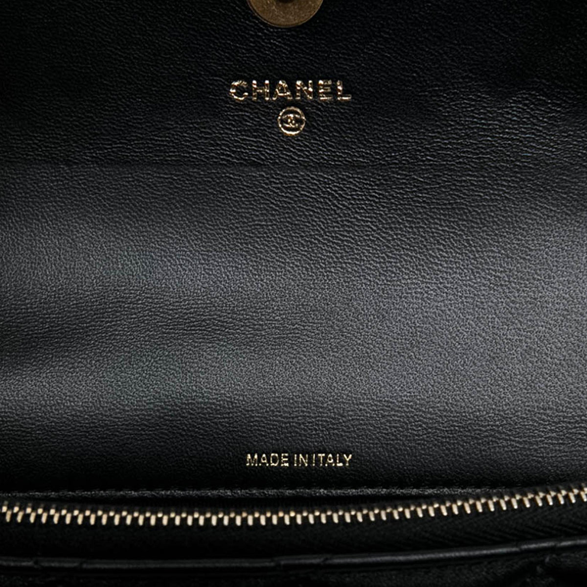 Chanel CC Quilted Lambskin Flap Phone Holder with Chain