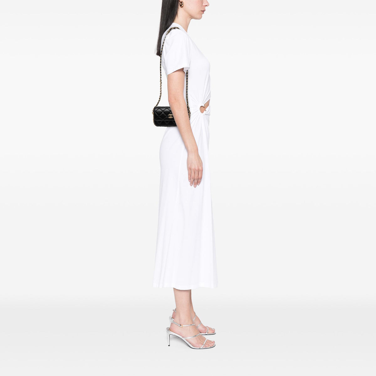 Chanel CC Quilted Lambskin Flap Phone Holder with Chain