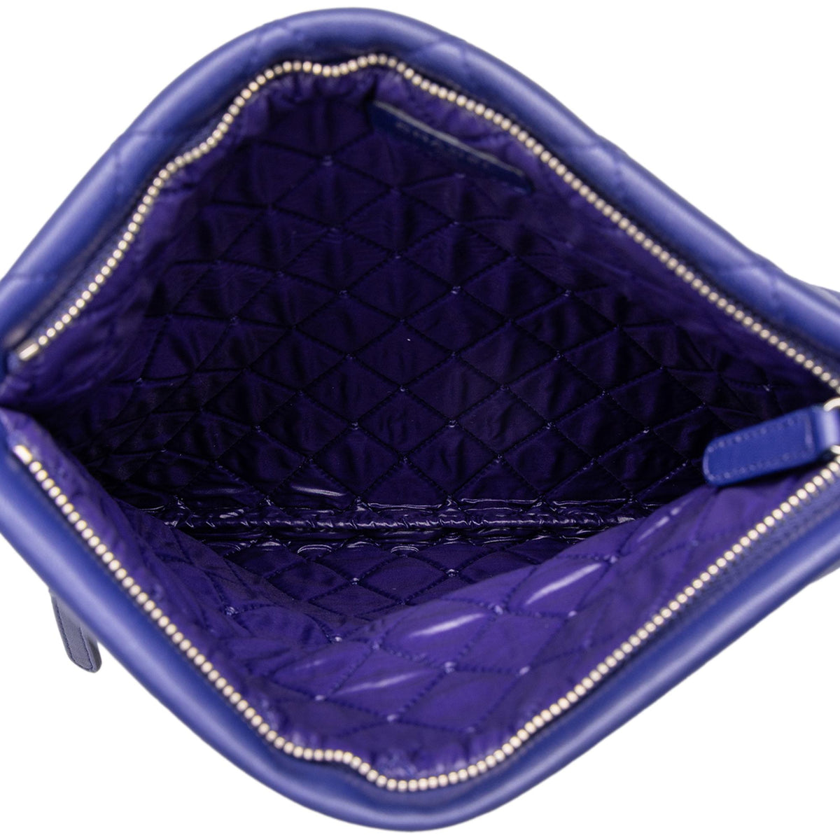 Chanel CC Quilted Lambskin Foldover Clutch
