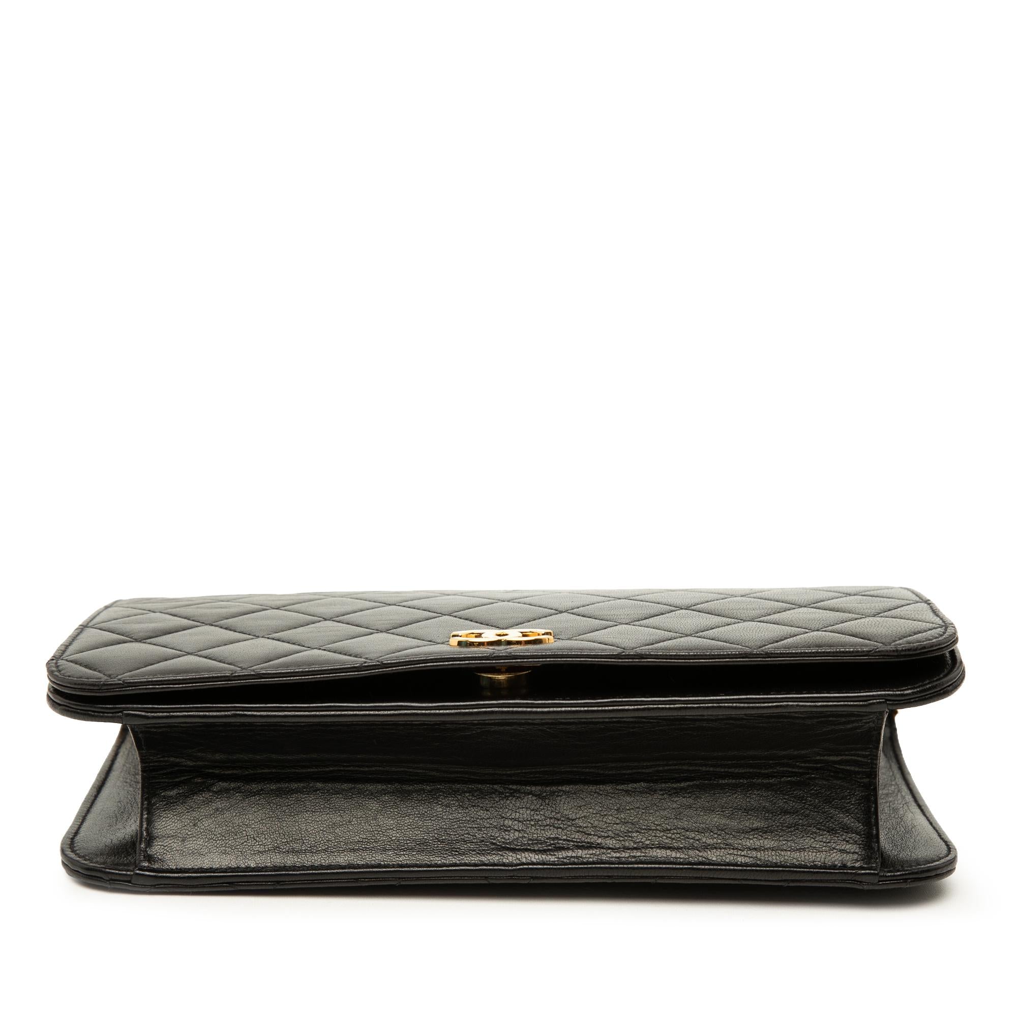 Chanel CC Quilted Lambskin Full Single Flap
