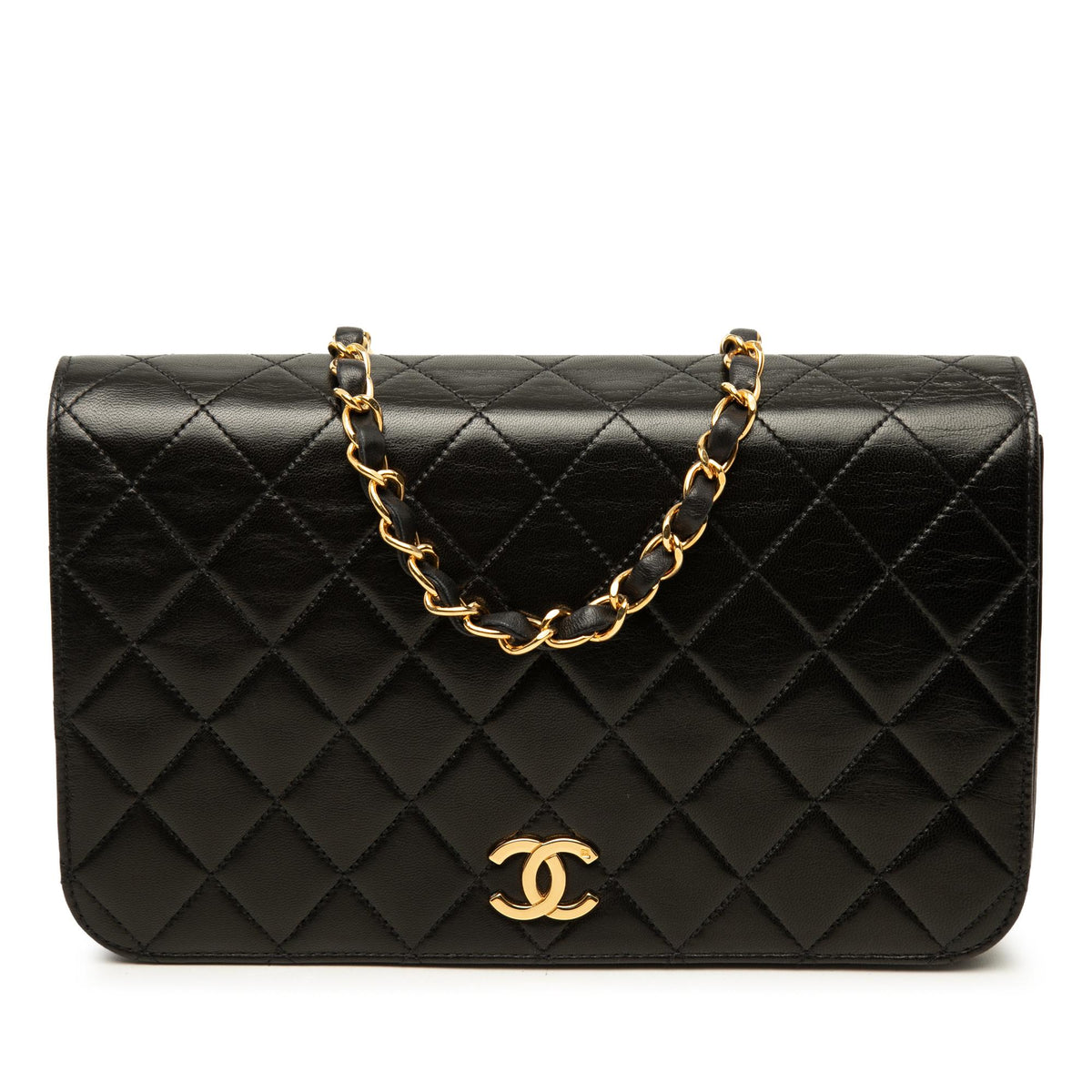 Chanel CC Quilted Lambskin Full Single Flap