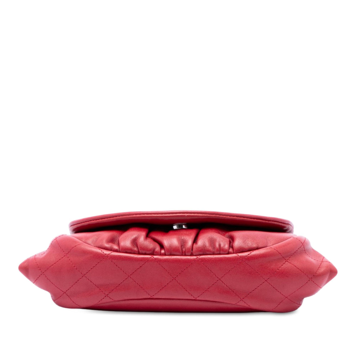 Chanel CC Quilted Lambskin Half Moon Wallet on Chain