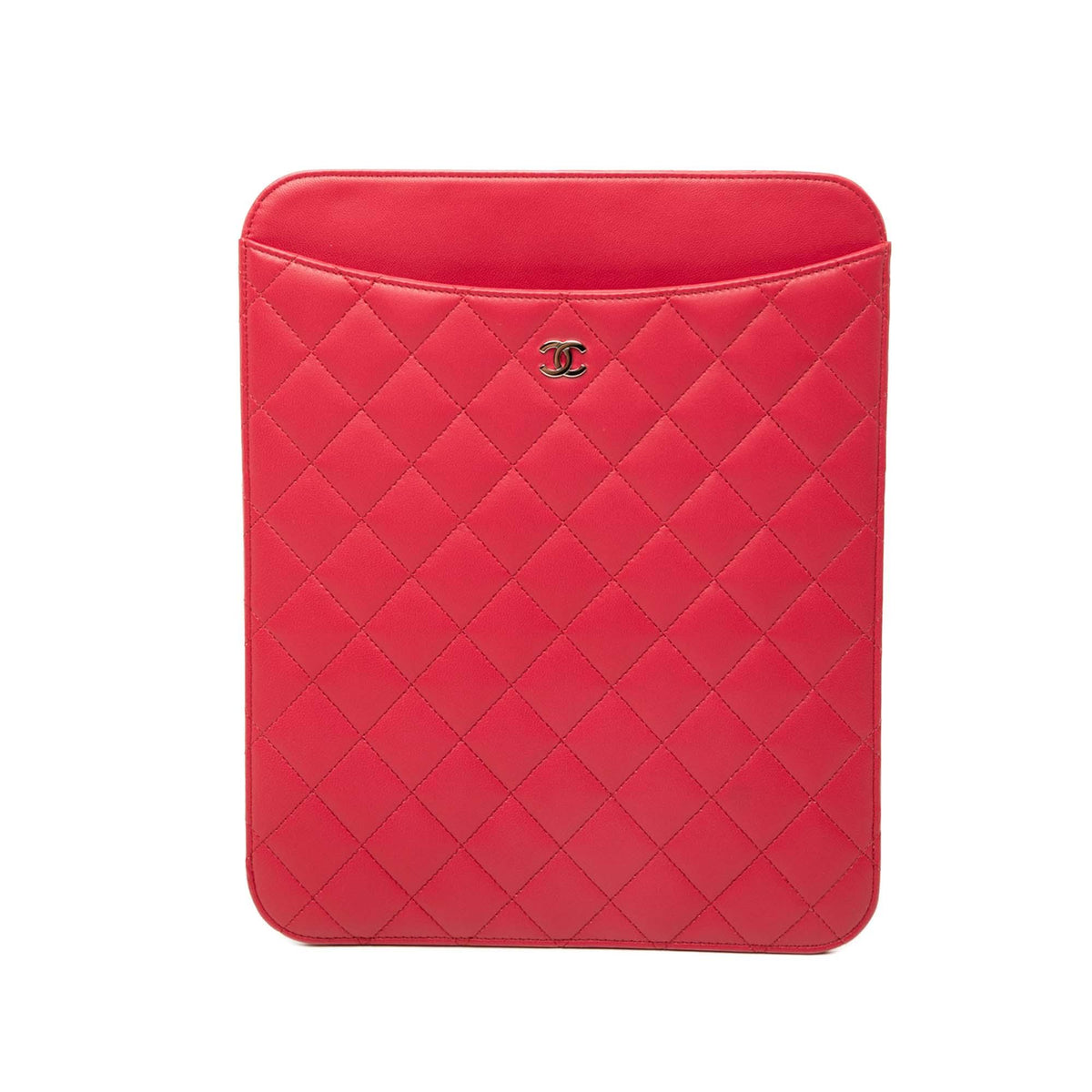 Chanel CC Quilted Lambskin Ipad Case