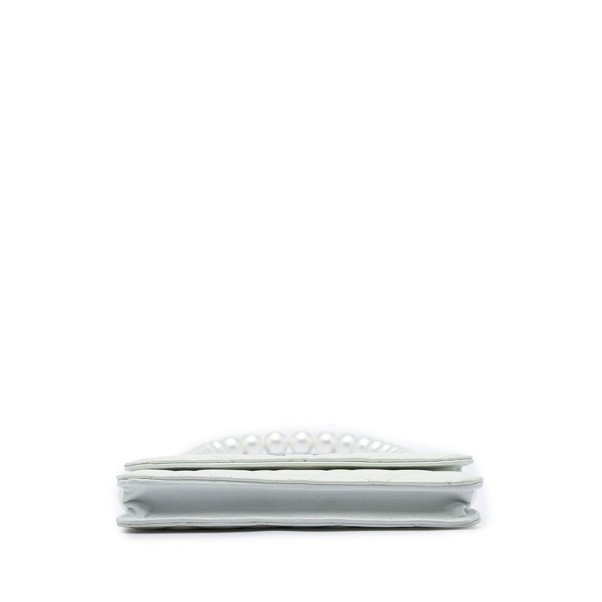 Chanel CC Quilted Lambskin Maxi Pearl Chain Strap