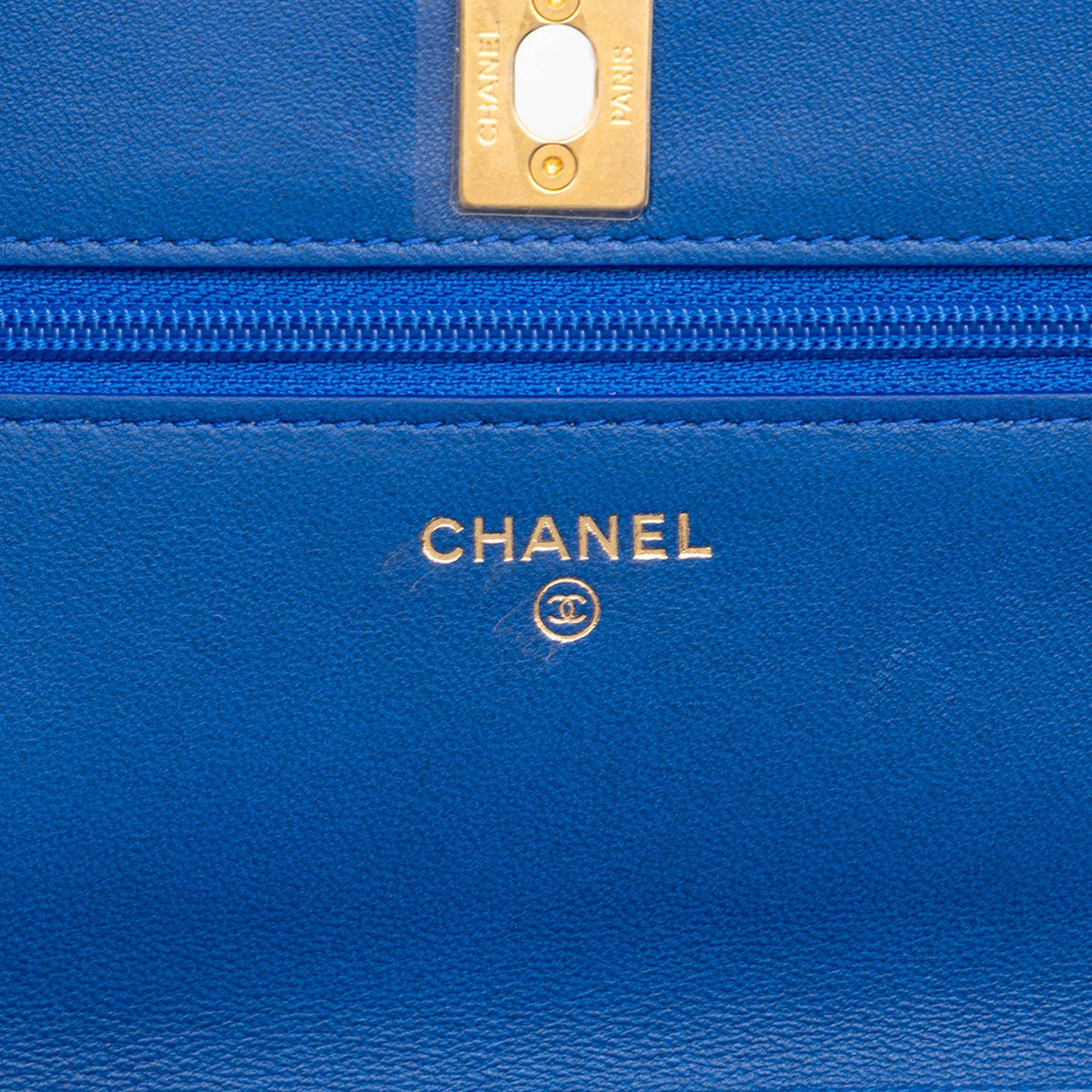 Chanel CC Quilted Lambskin Pearl Crush Wallet On Chain