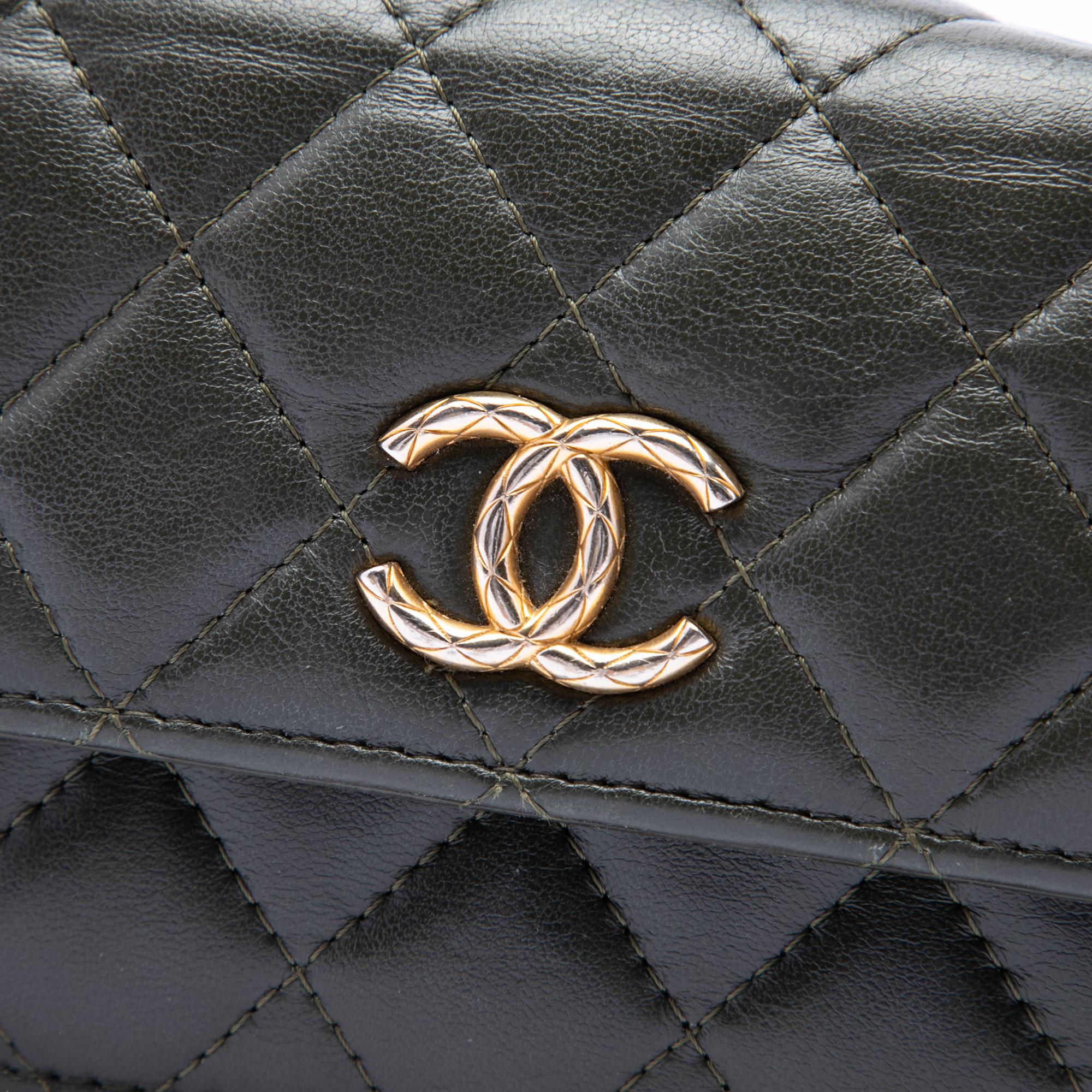 Chanel CC Quilted Lambskin Pillow Crush Flap Phone Holder with Chain